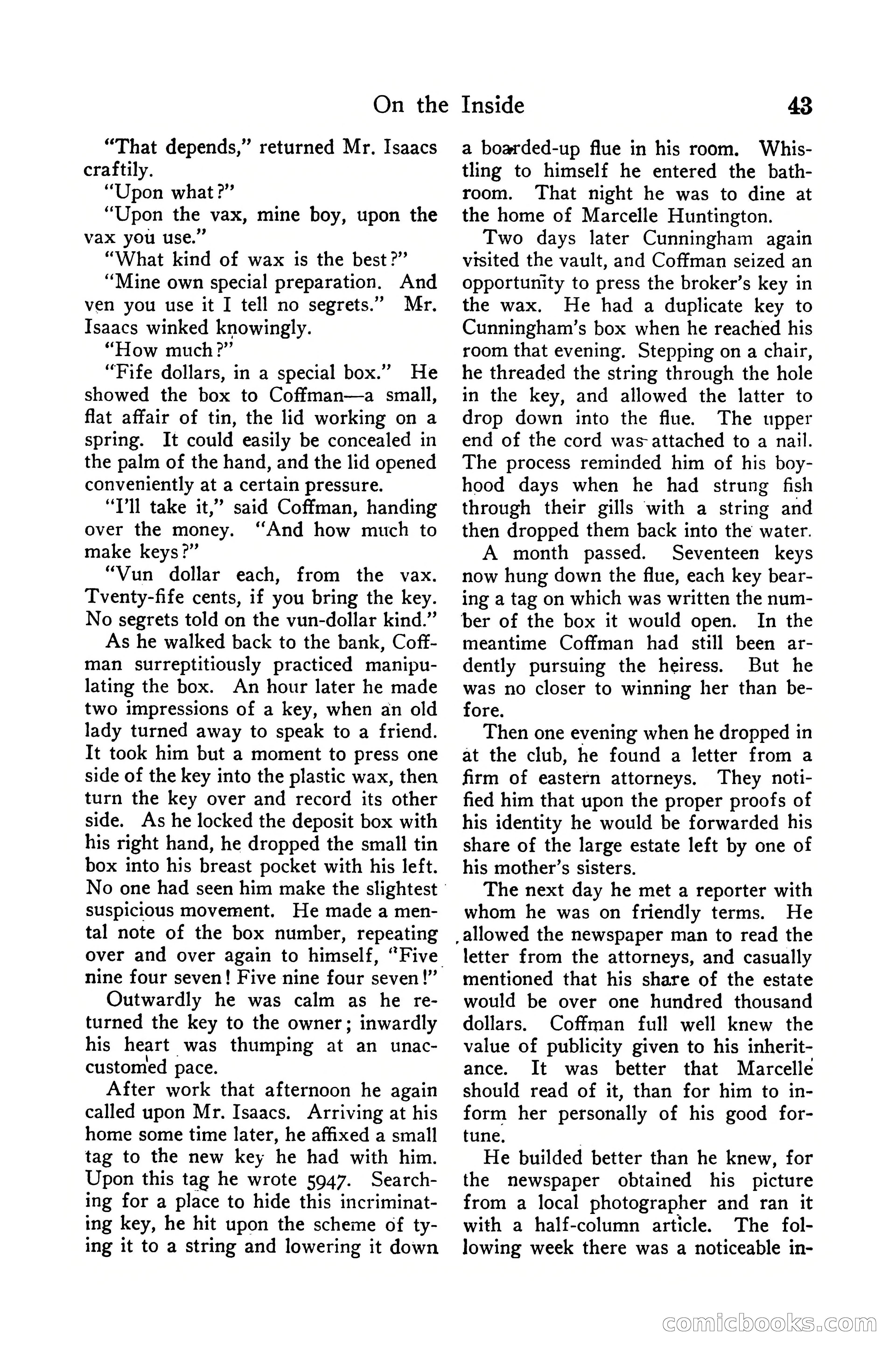 Detective Story Magazine, December 10, 1918 — page 45 of 164