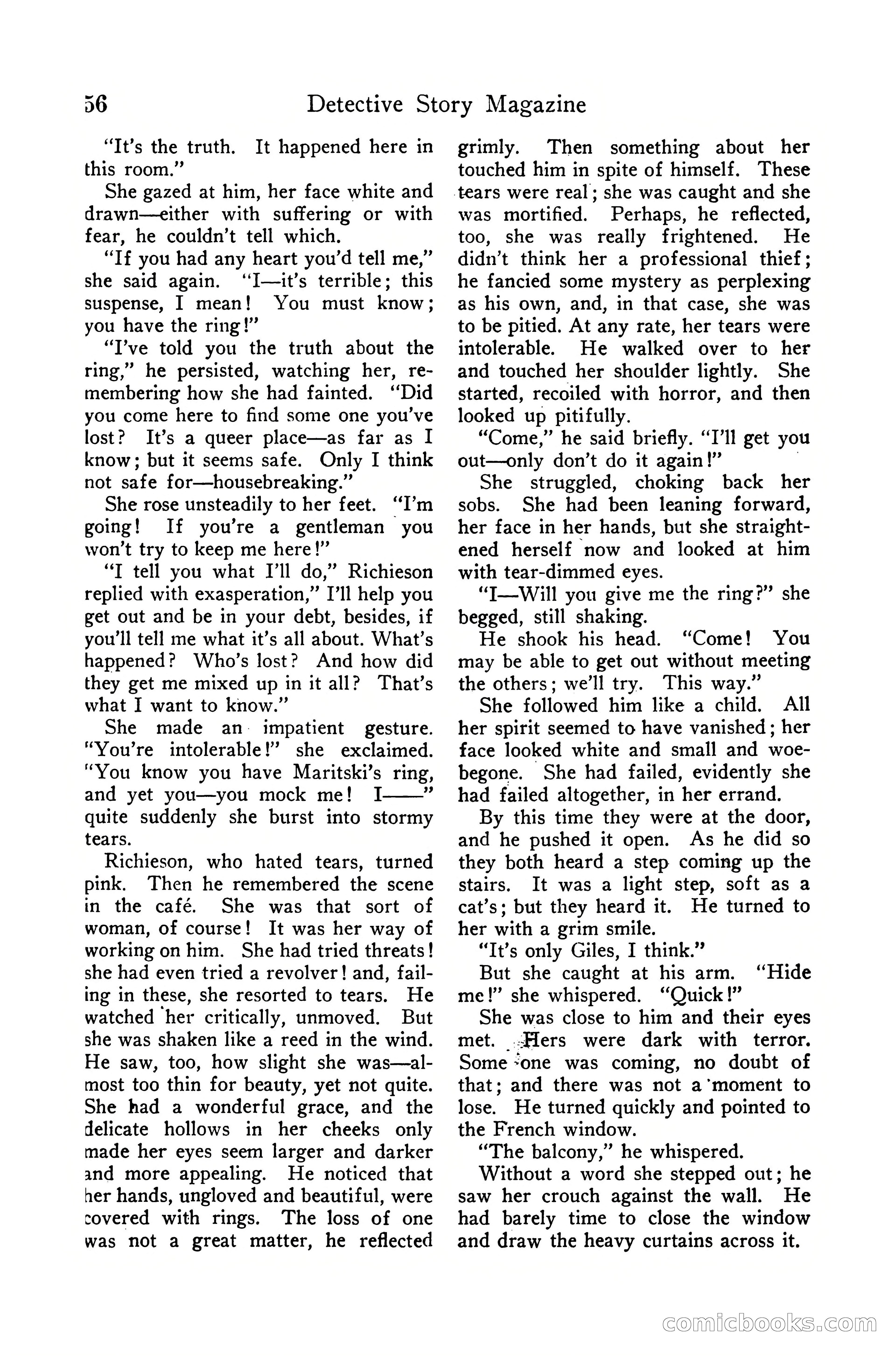 Detective Story Magazine, December 10, 1918 — page 58 of 164