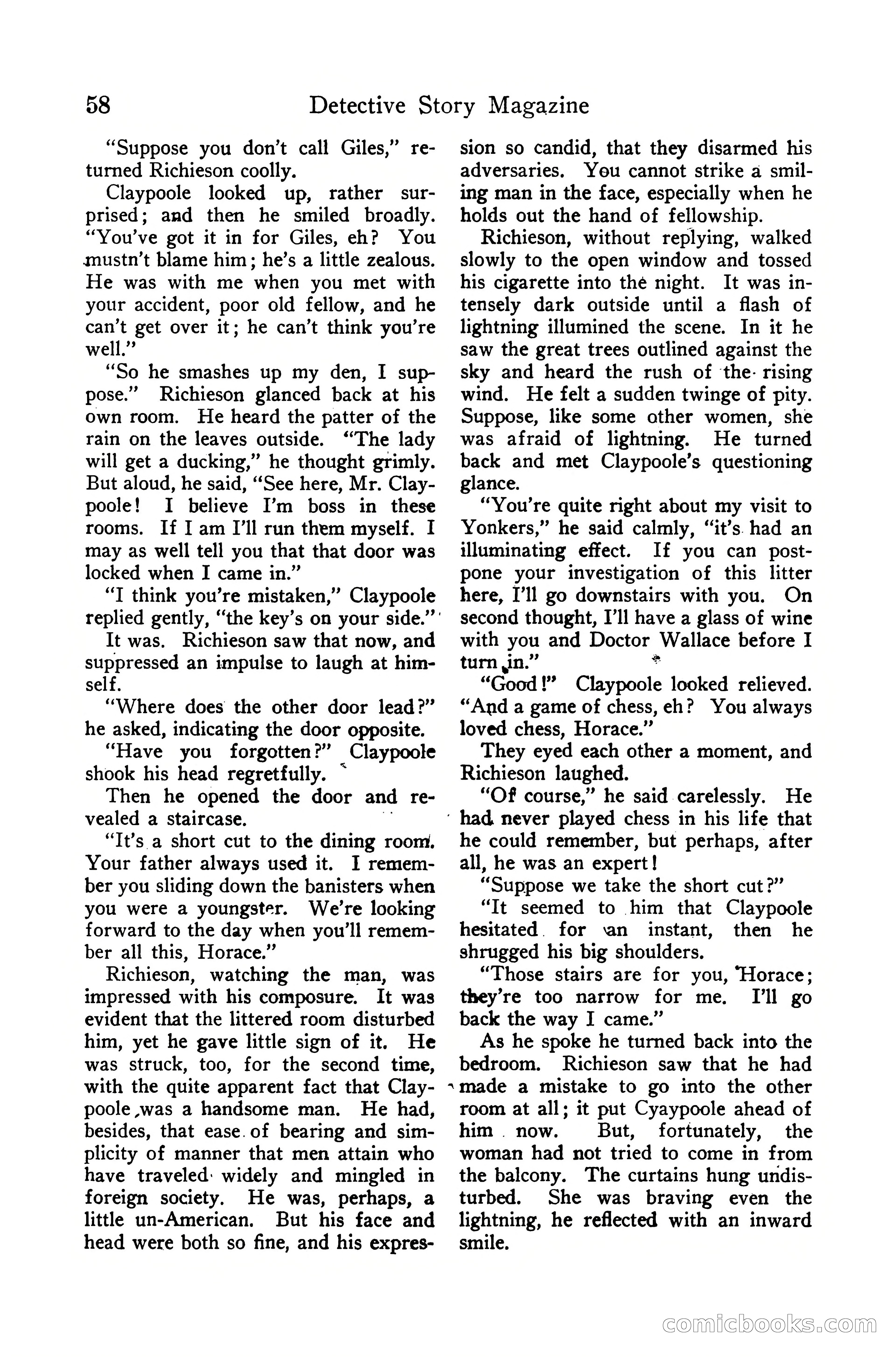 Detective Story Magazine, December 10, 1918 — page 60 of 164