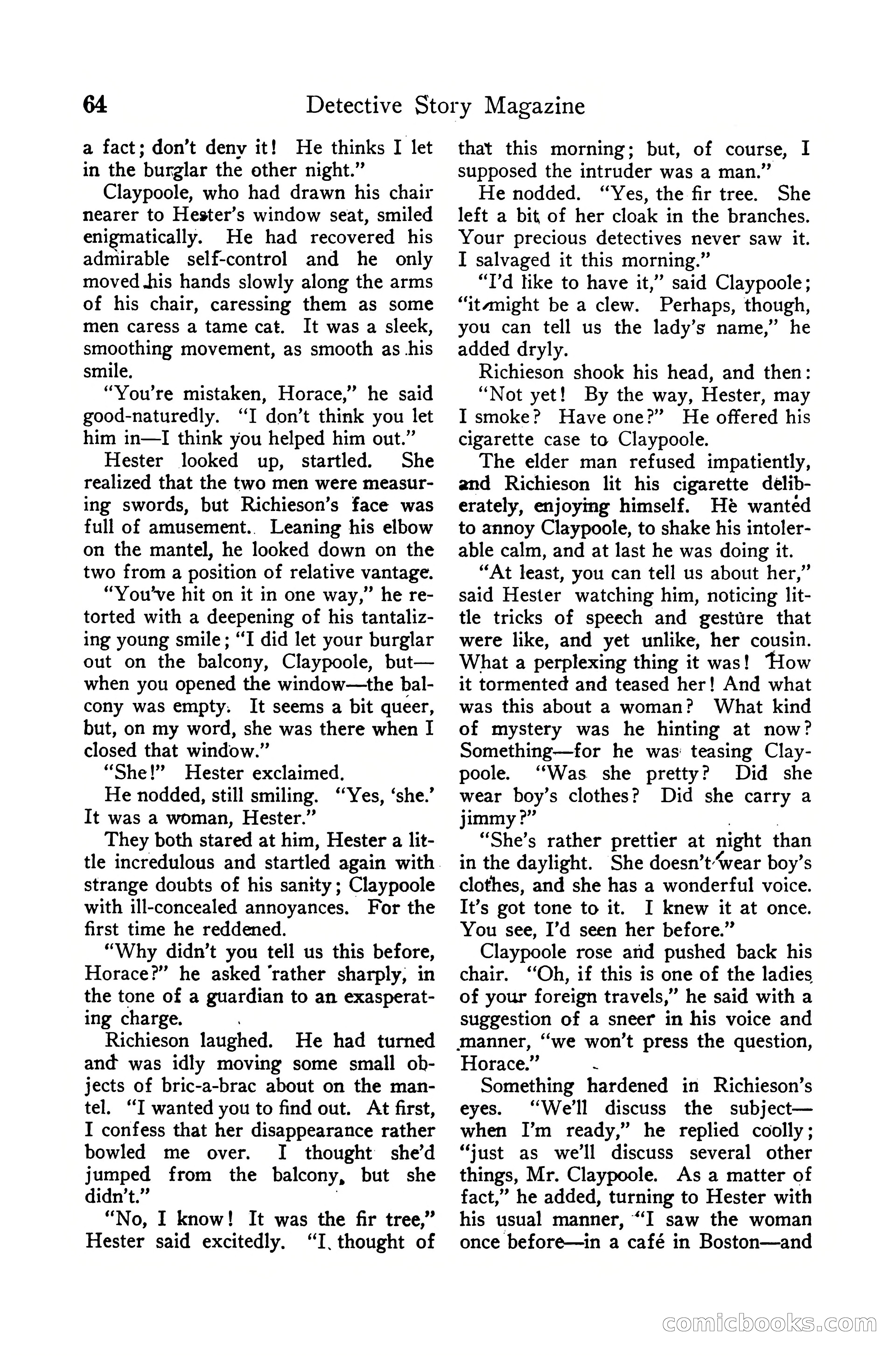 Detective Story Magazine, December 10, 1918 — page 66 of 164