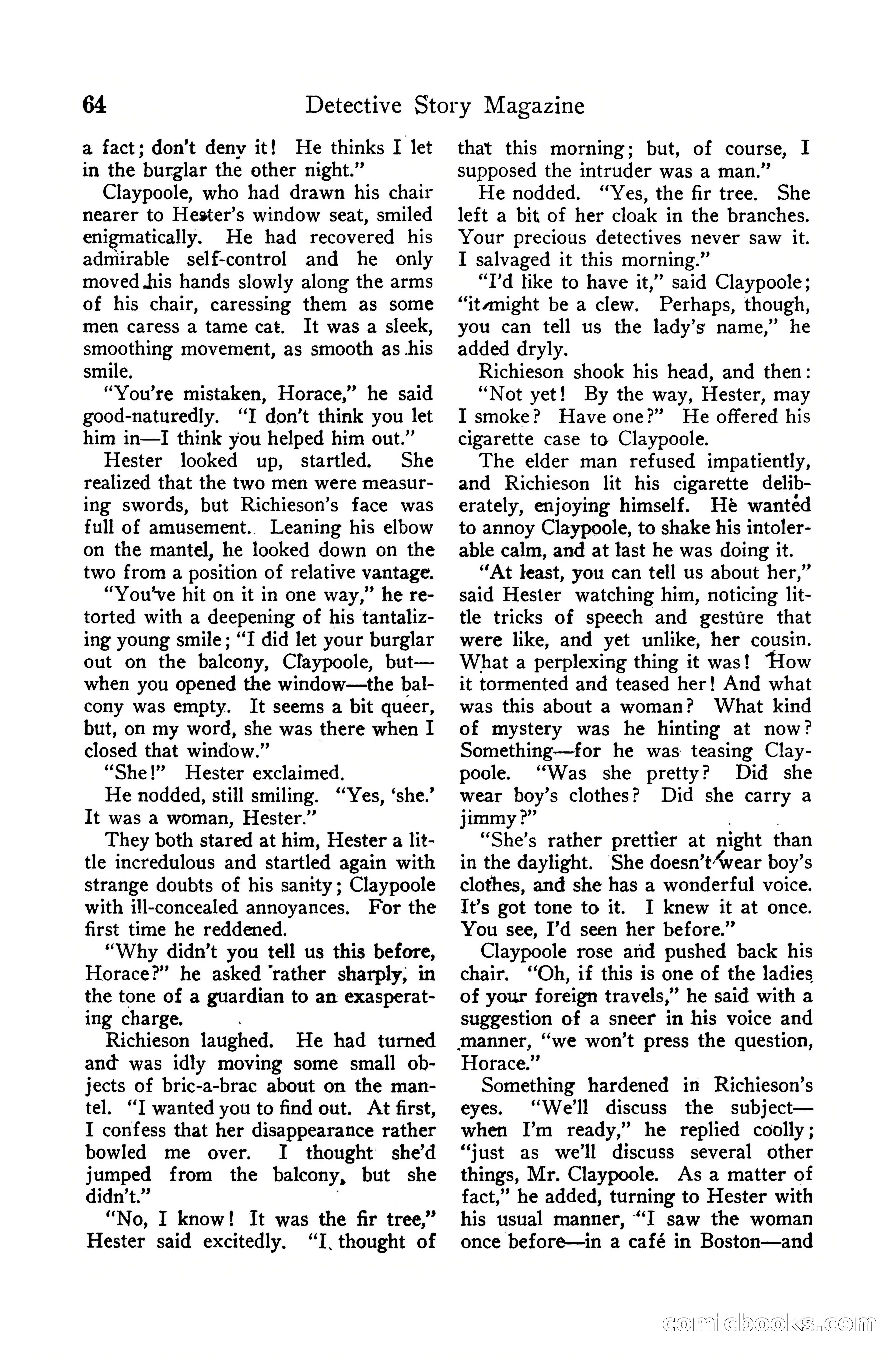Detective Story Magazine, December 10, 1918 — page 68 of 164