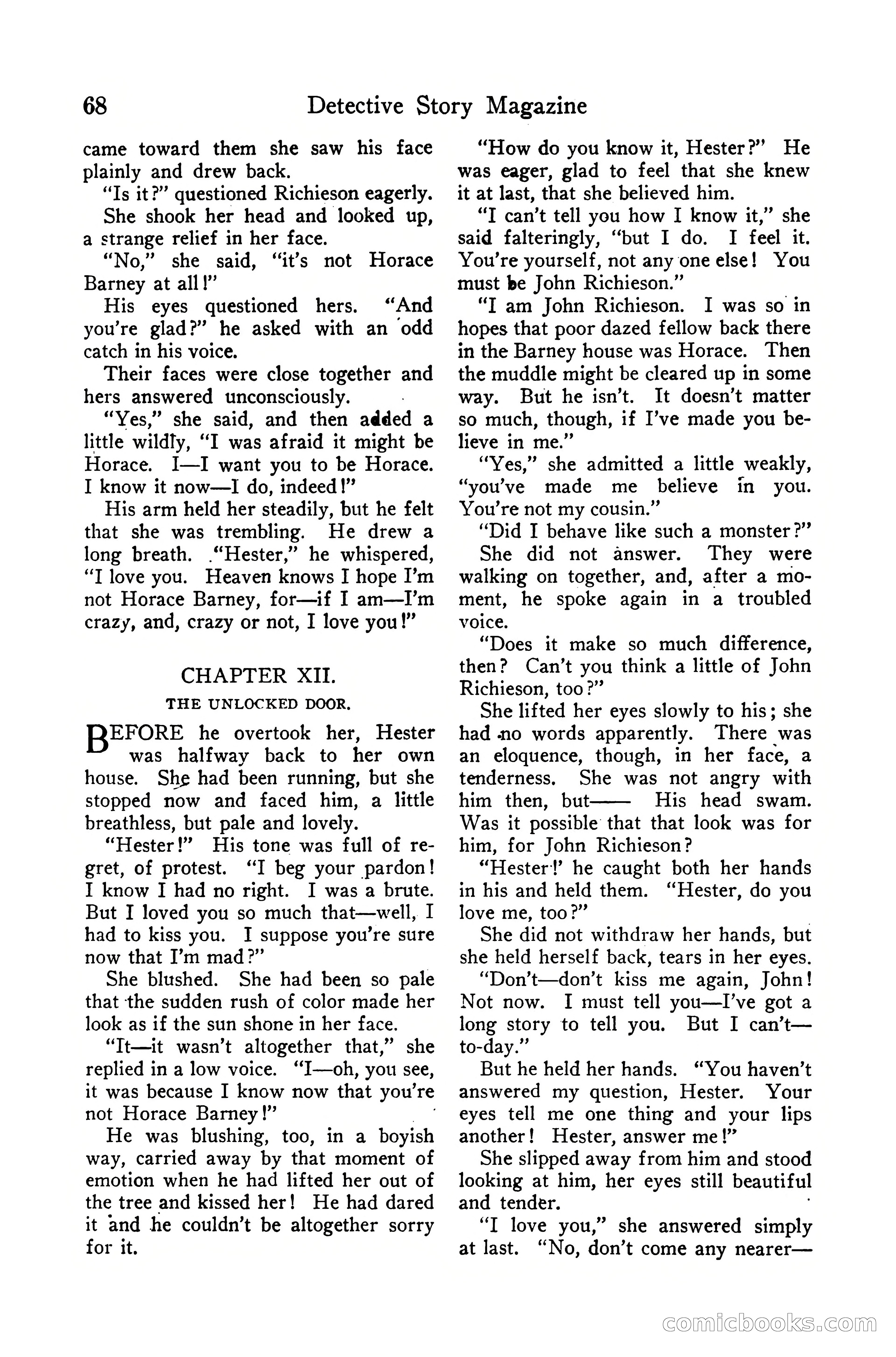 Detective Story Magazine, December 10, 1918 — page 70 of 164