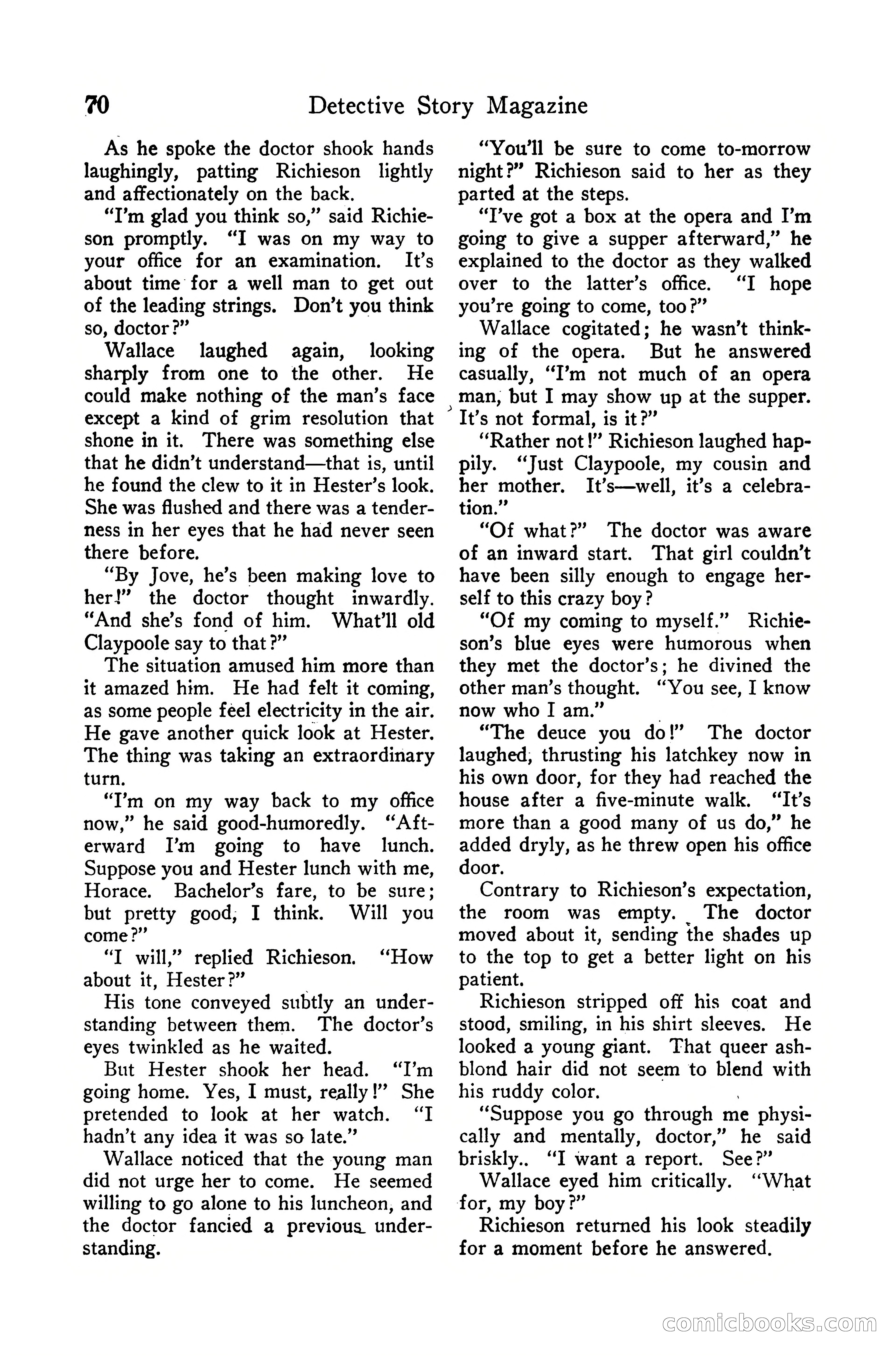 Detective Story Magazine, December 10, 1918 — page 72 of 164
