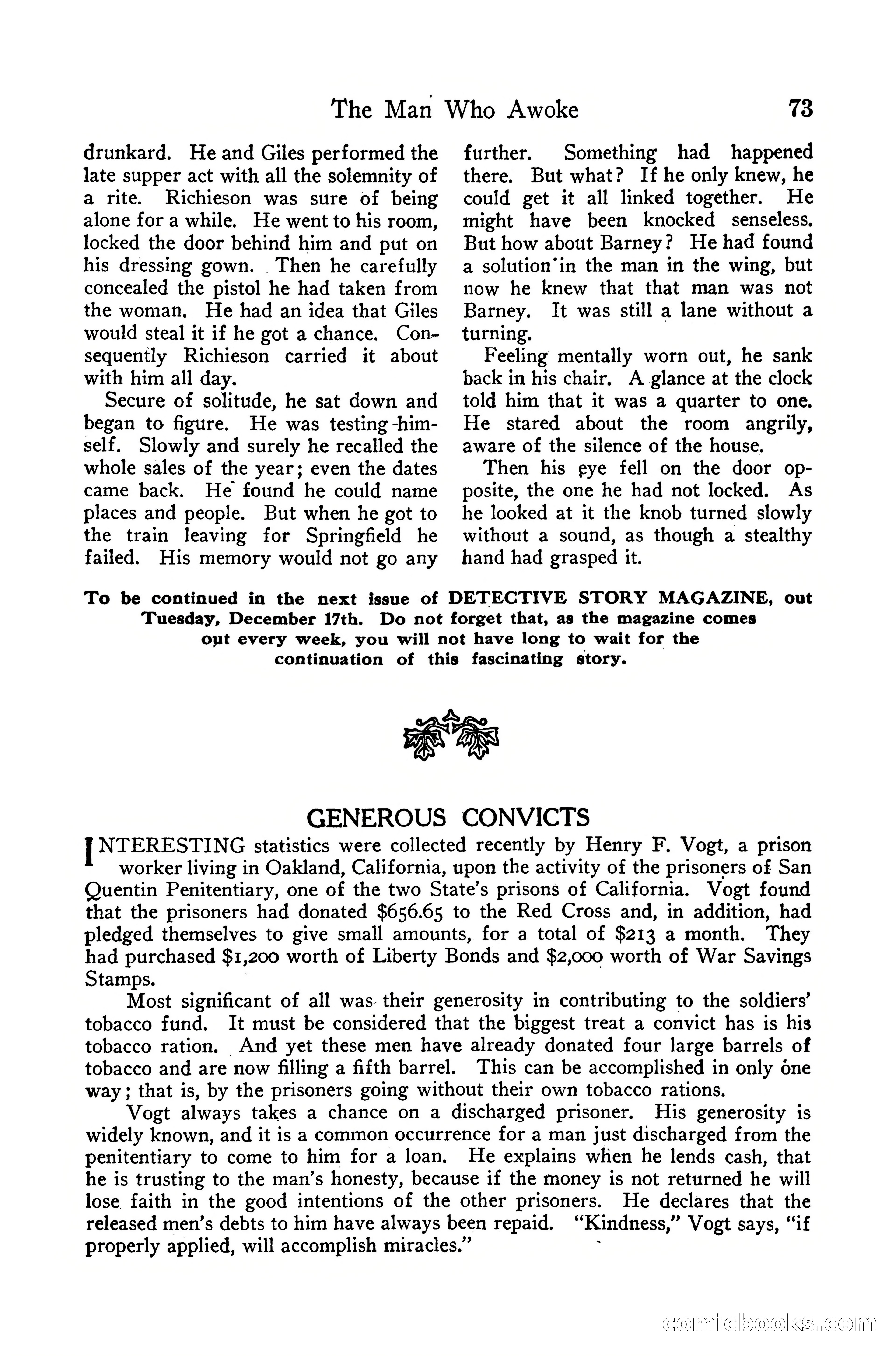 Detective Story Magazine, December 10, 1918 — page 75 of 164
