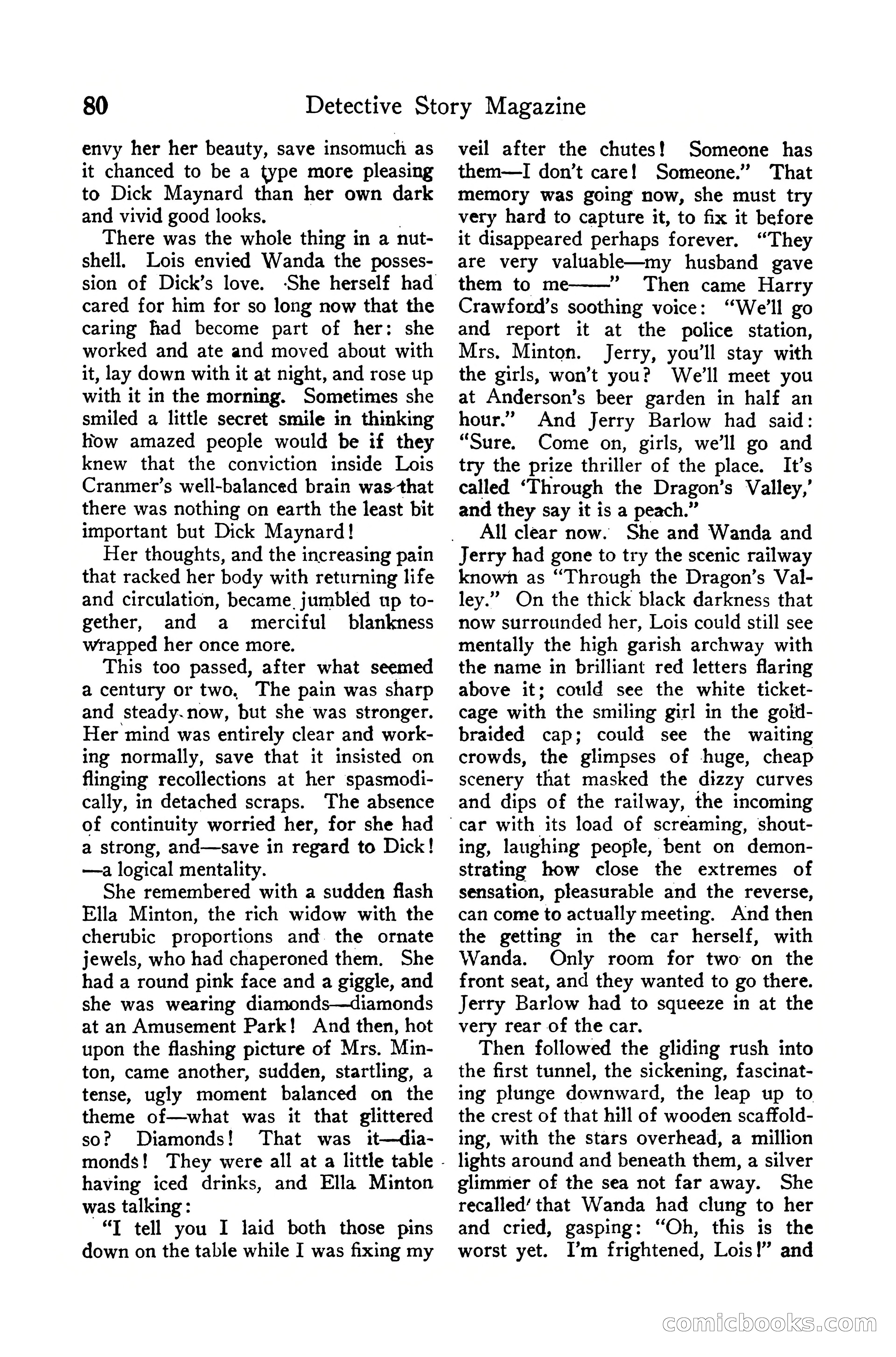 Detective Story Magazine, December 10, 1918 — page 82 of 164