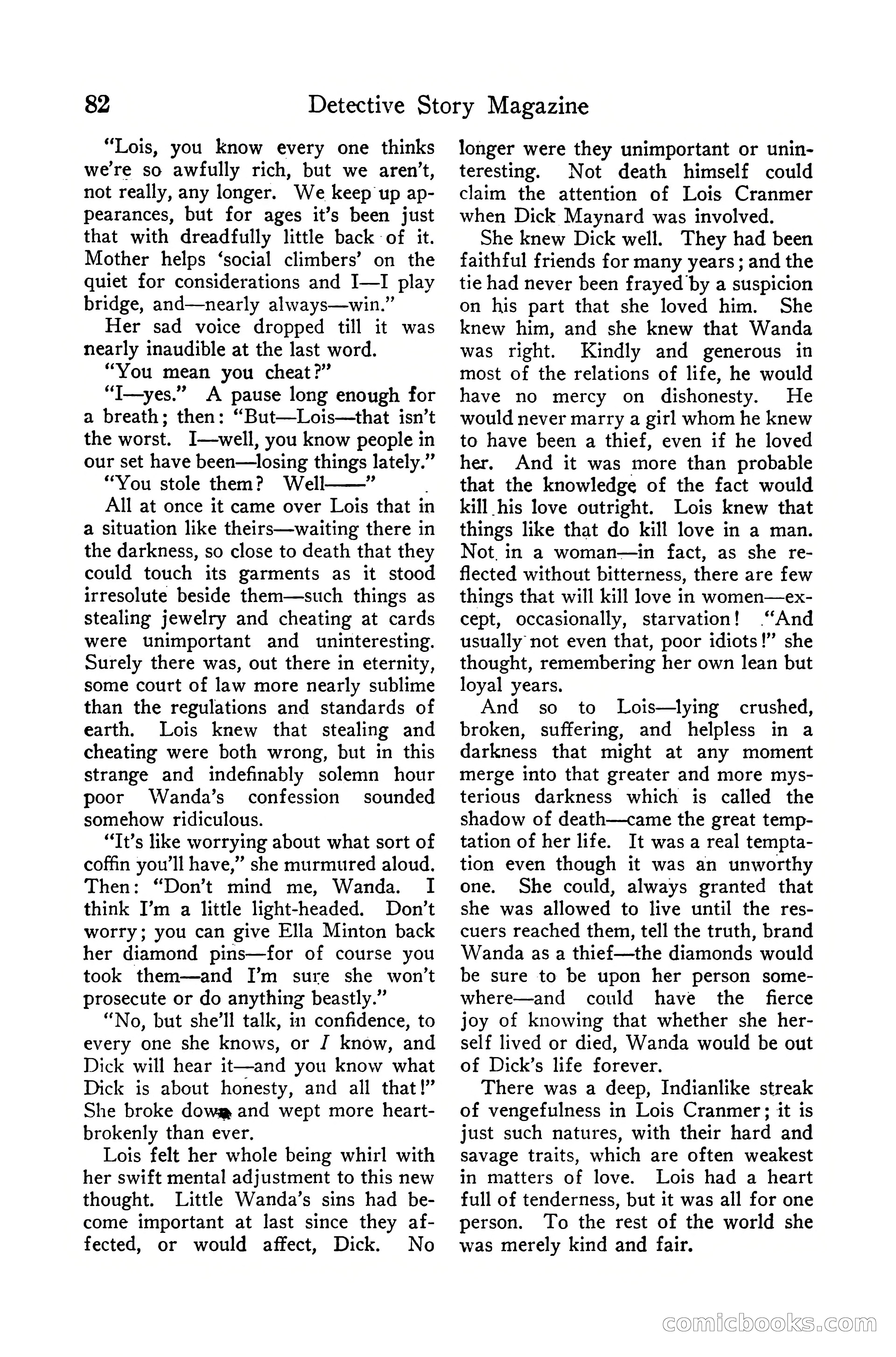 Detective Story Magazine, December 10, 1918 — page 84 of 164