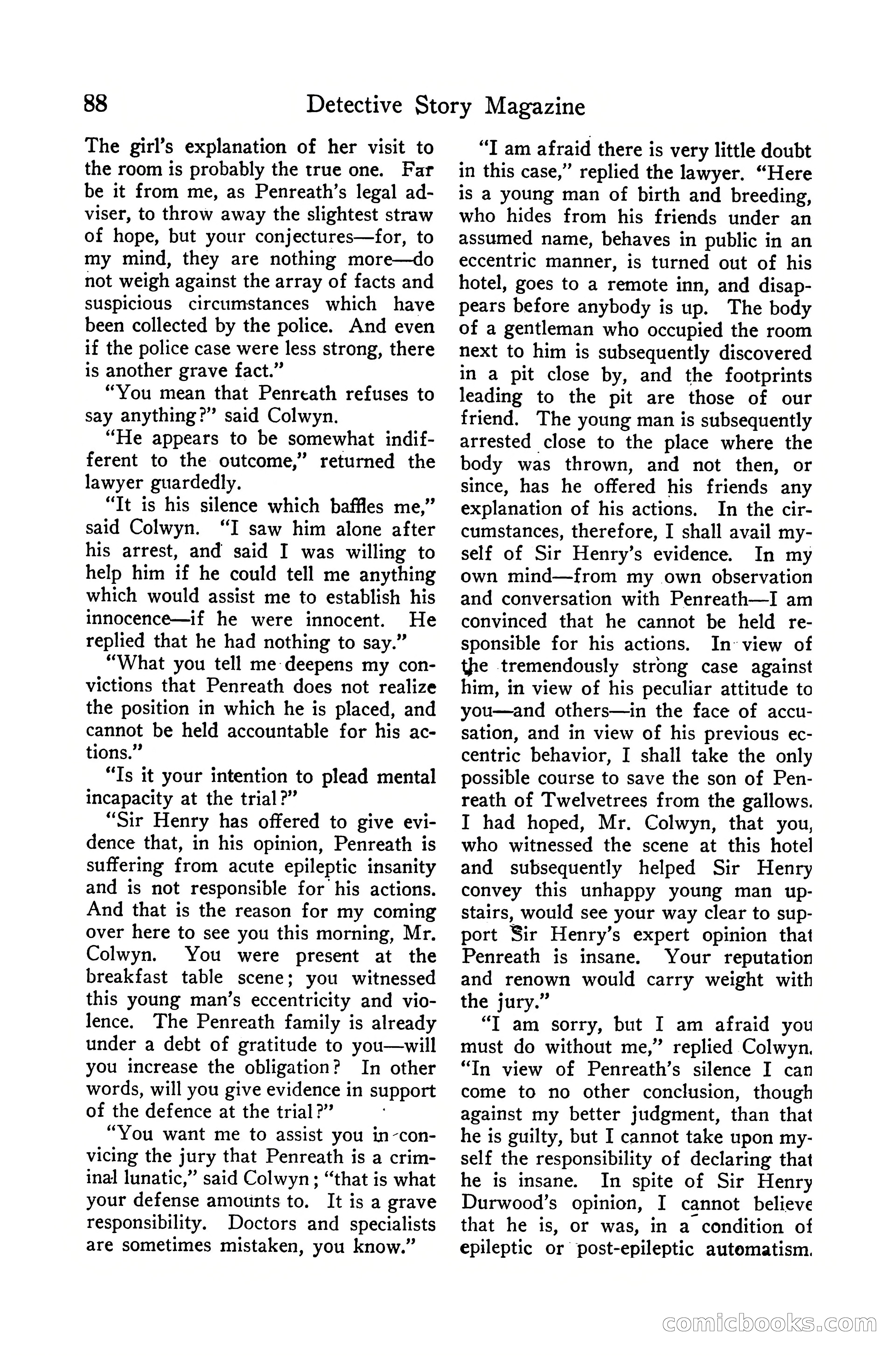 Detective Story Magazine, December 10, 1918 — page 90 of 164