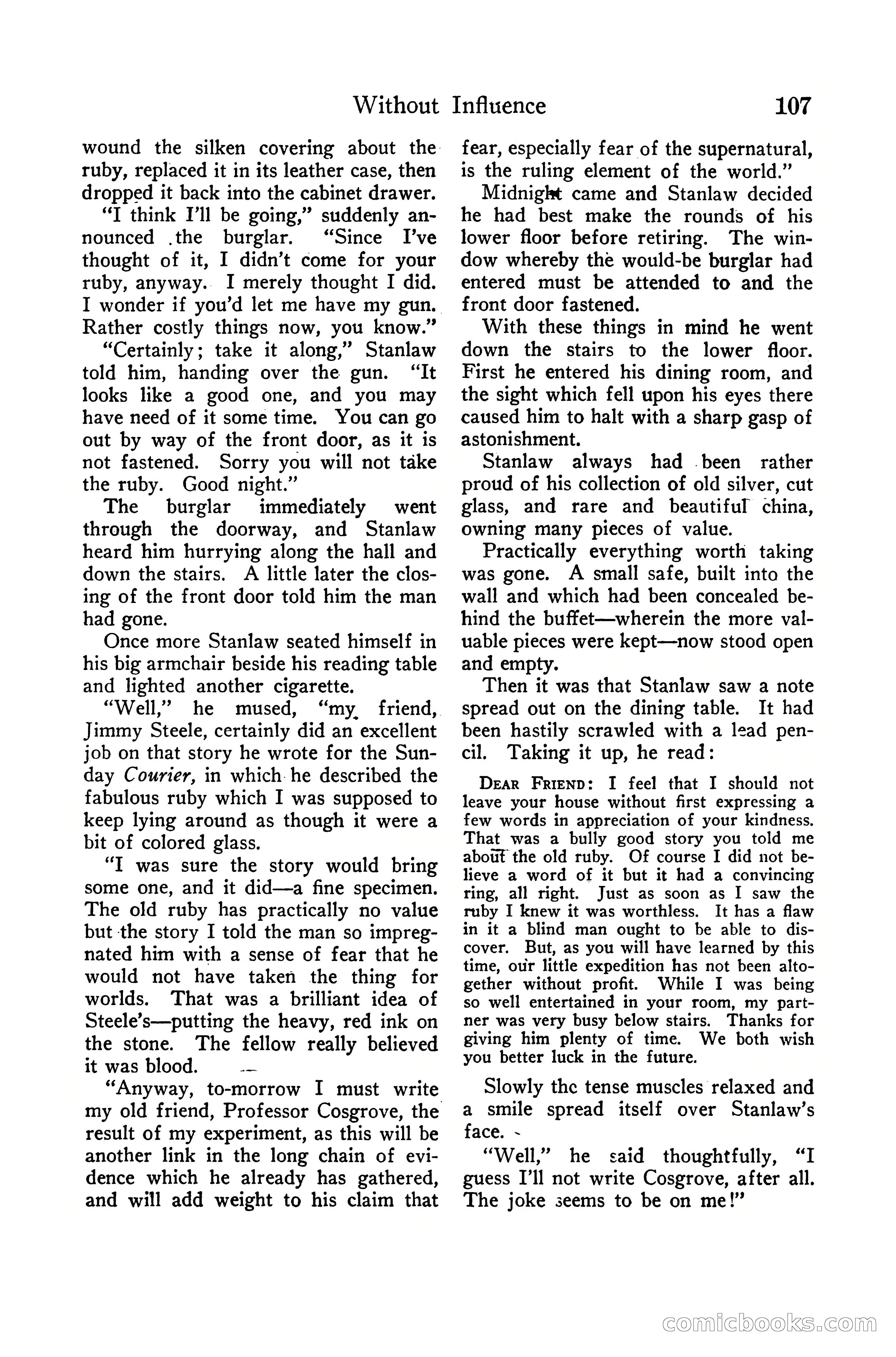 Detective Story Magazine, December 10, 1918 — page 109 of 164
