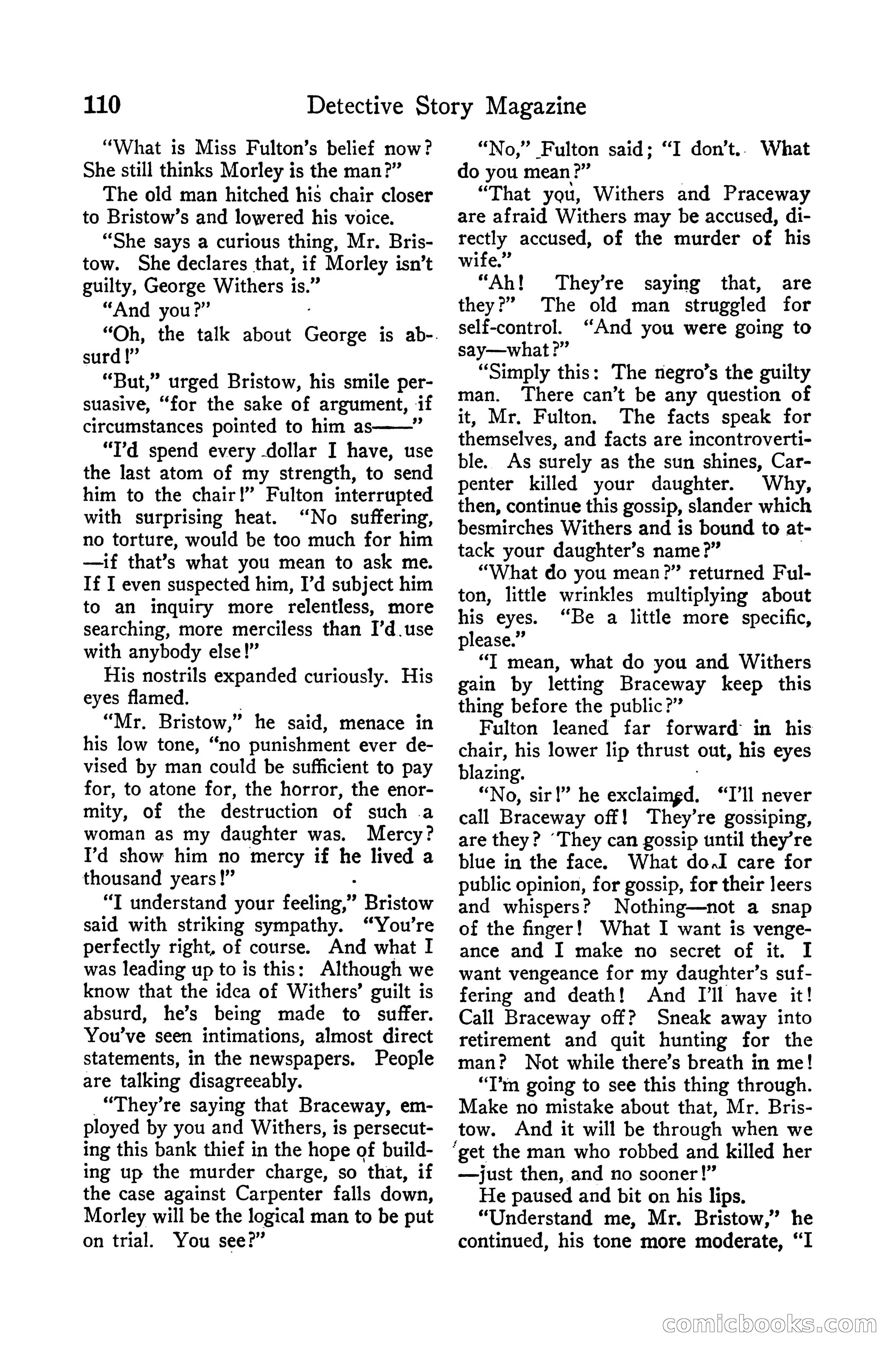Detective Story Magazine, December 10, 1918 — page 112 of 164