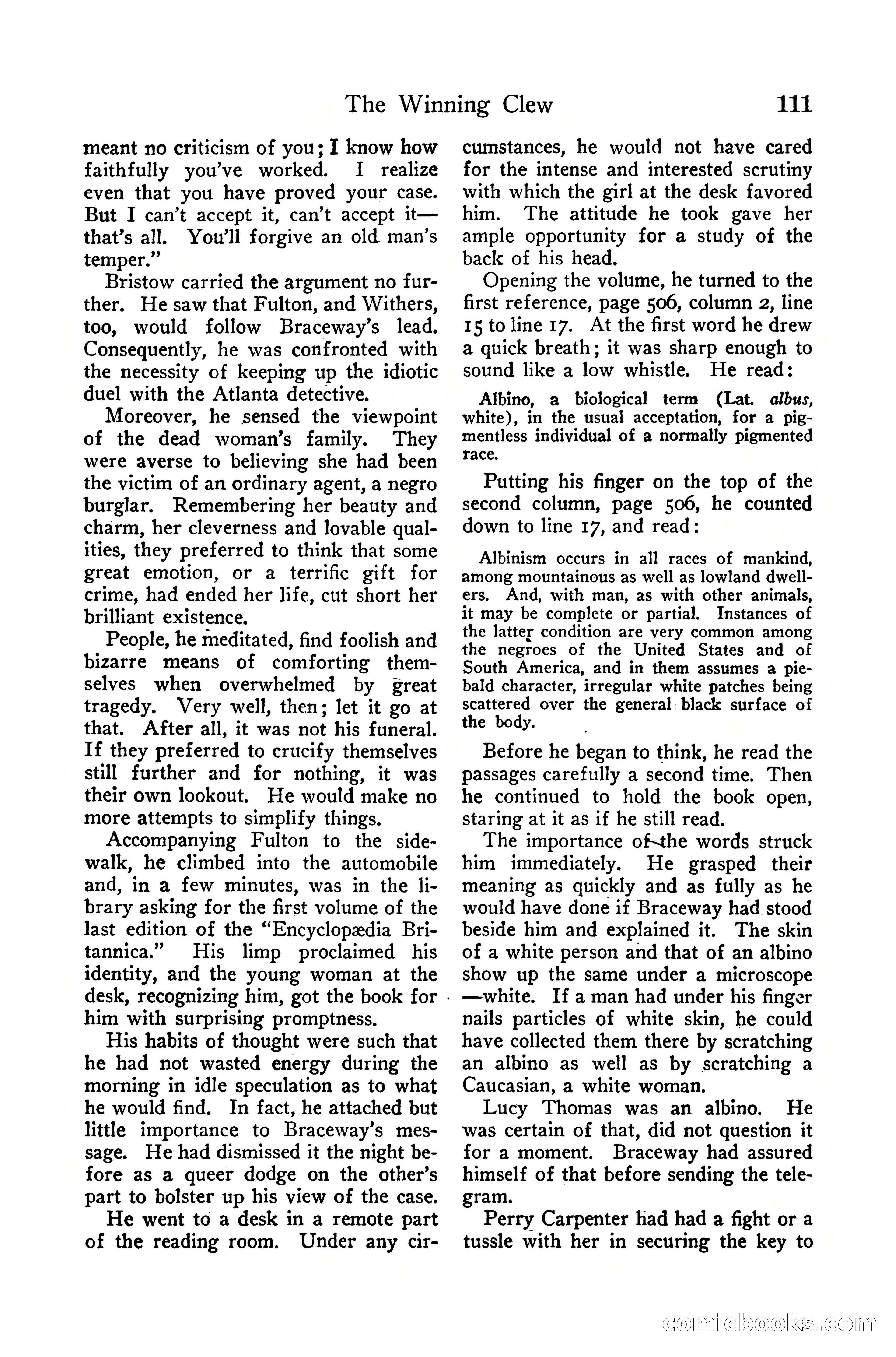 Detective Story Magazine, December 10, 1918 — page 113 of 164