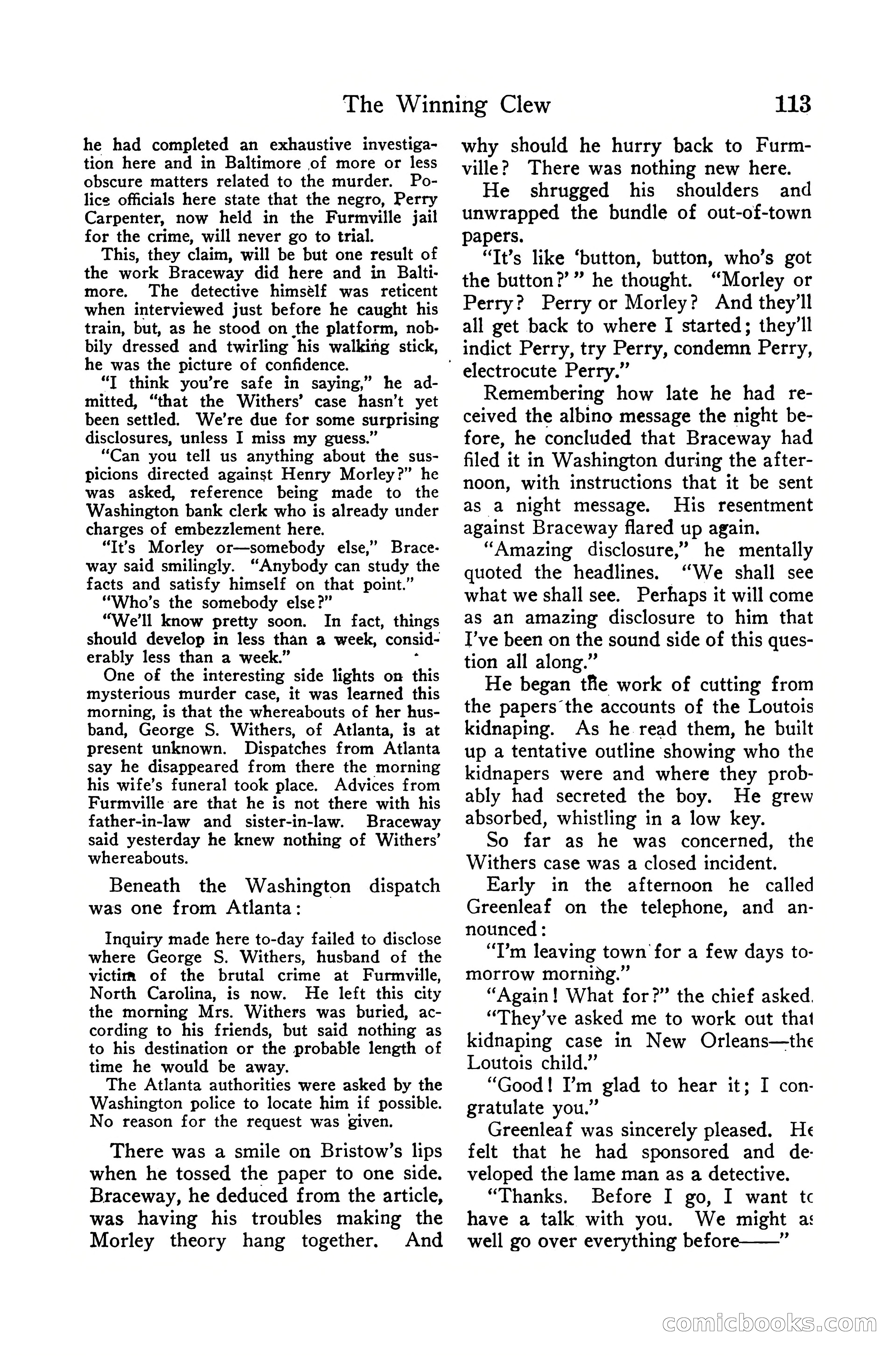 Detective Story Magazine, December 10, 1918 — page 115 of 164