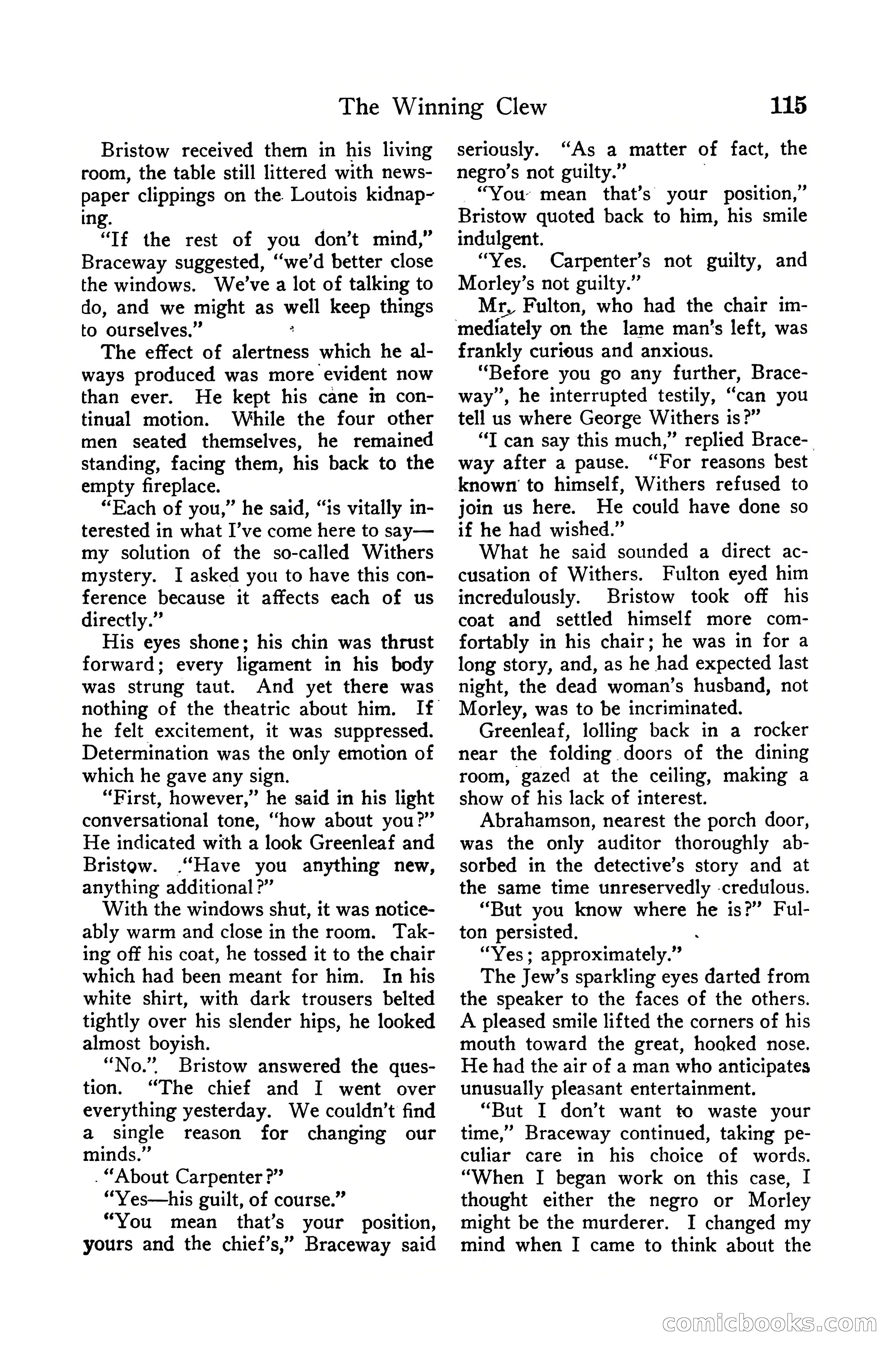 Detective Story Magazine, December 10, 1918 — page 117 of 164