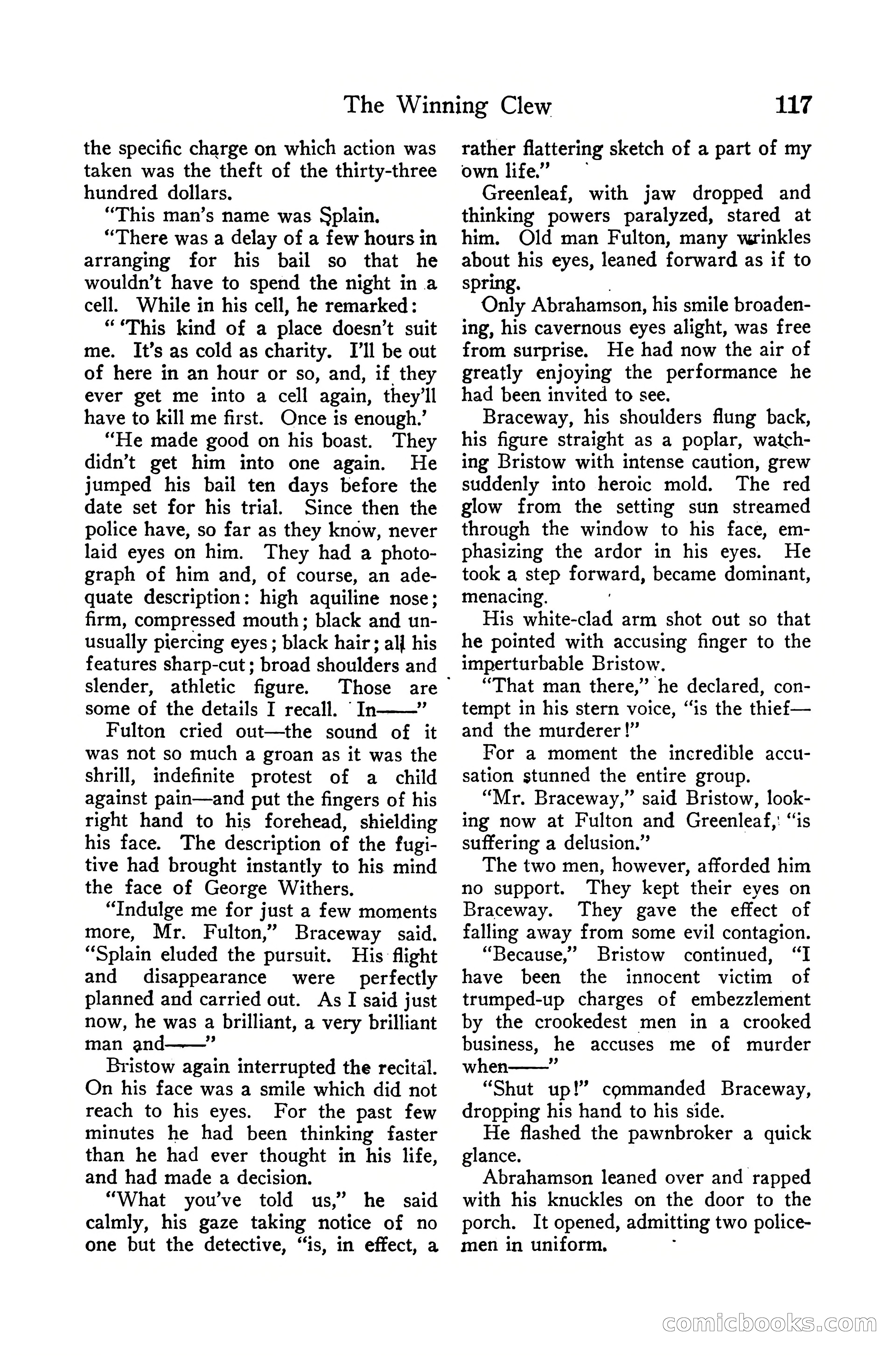Detective Story Magazine, December 10, 1918 — page 119 of 164