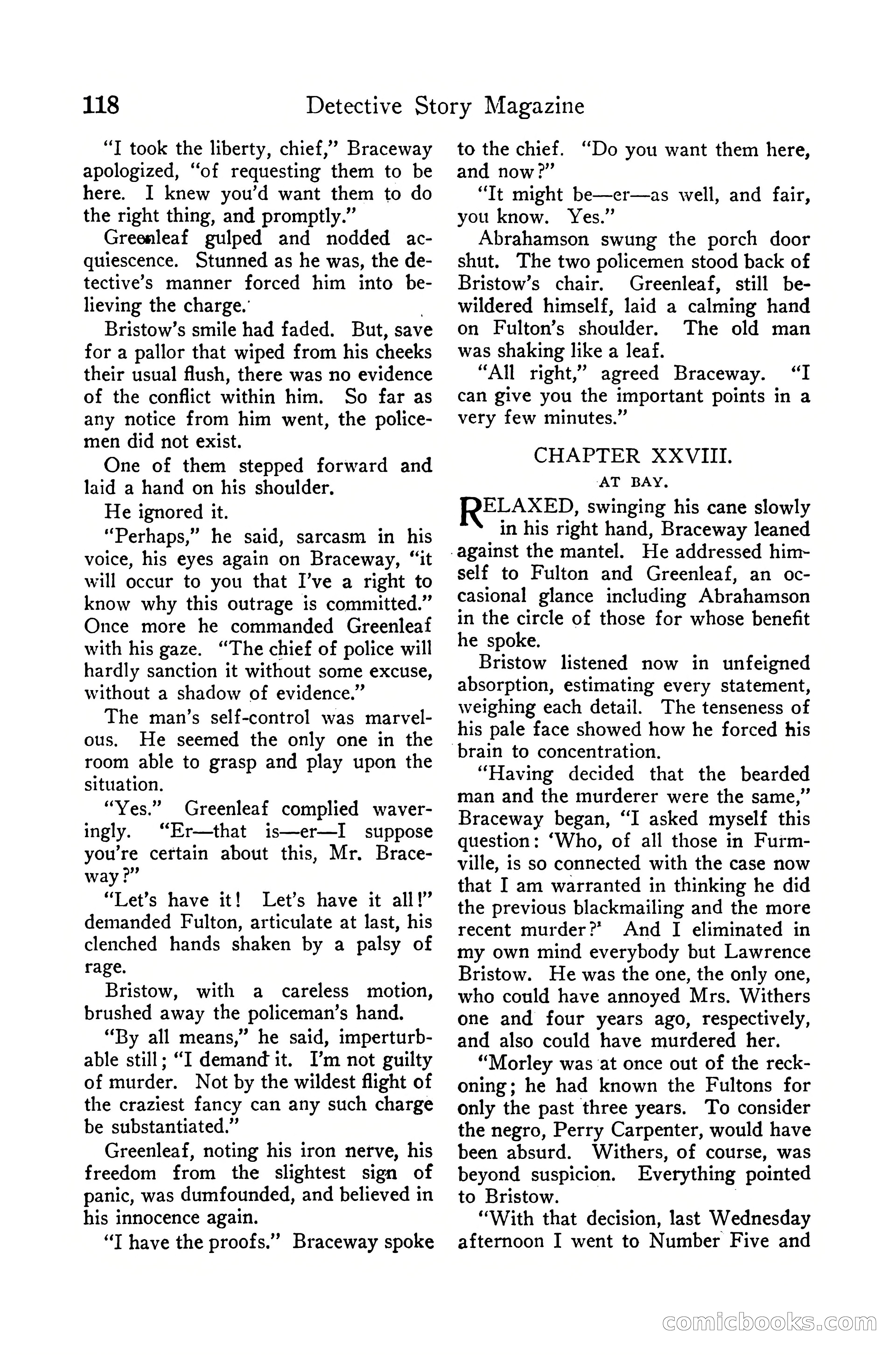 Detective Story Magazine, December 10, 1918 — page 120 of 164