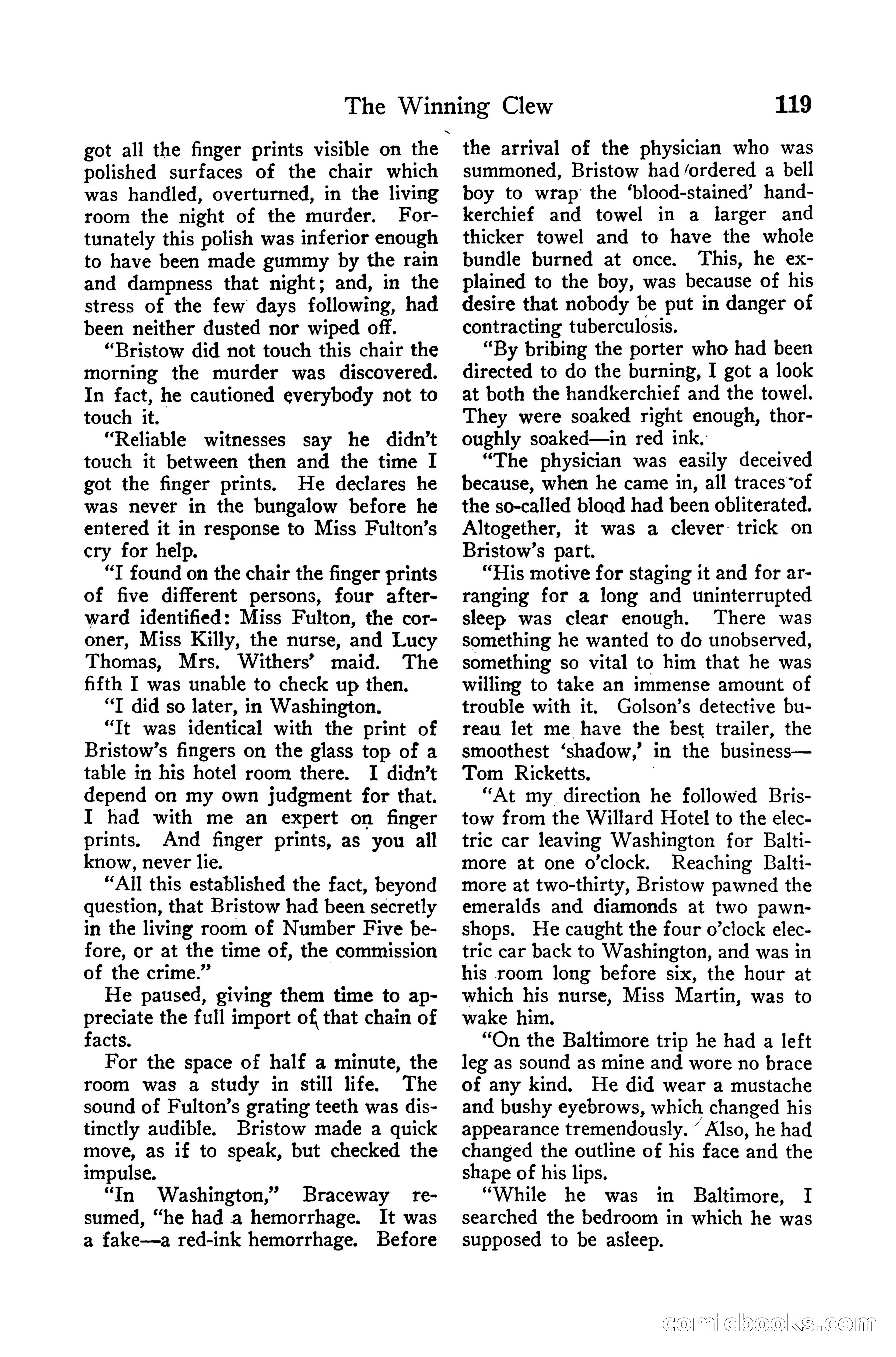 Detective Story Magazine, December 10, 1918 — page 121 of 164