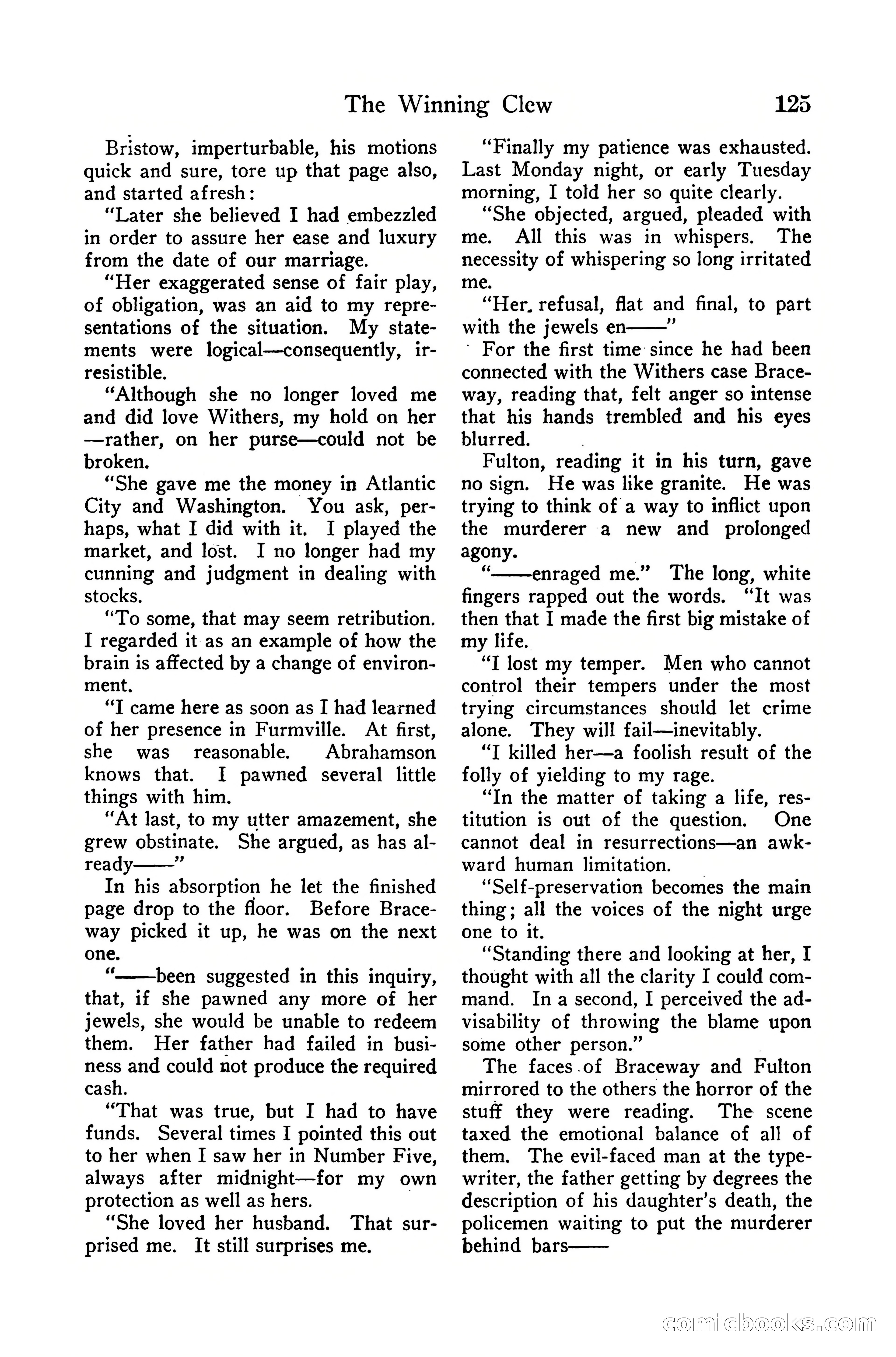 Detective Story Magazine, December 10, 1918 — page 127 of 164
