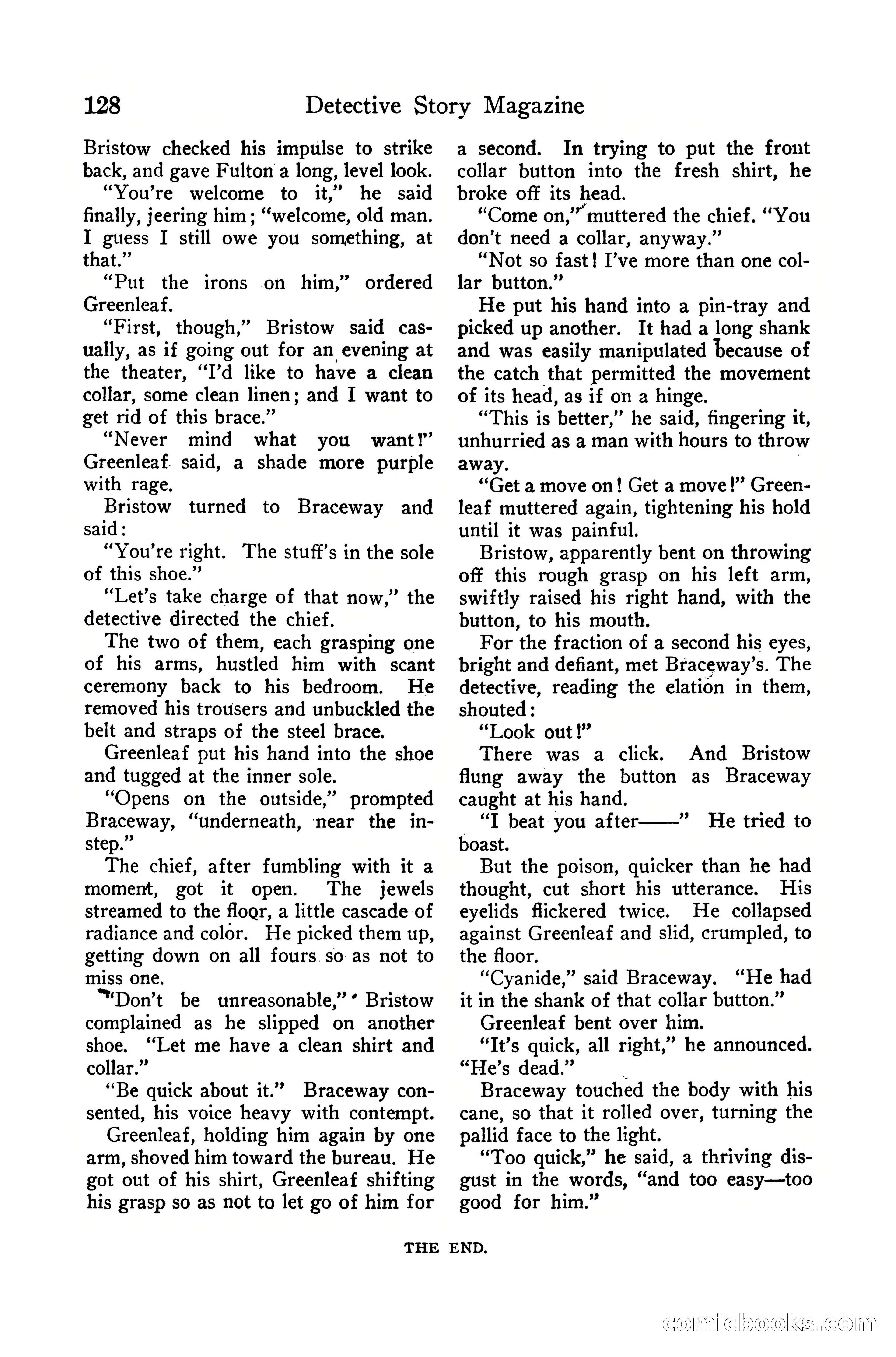 Detective Story Magazine, December 10, 1918 — page 130 of 164