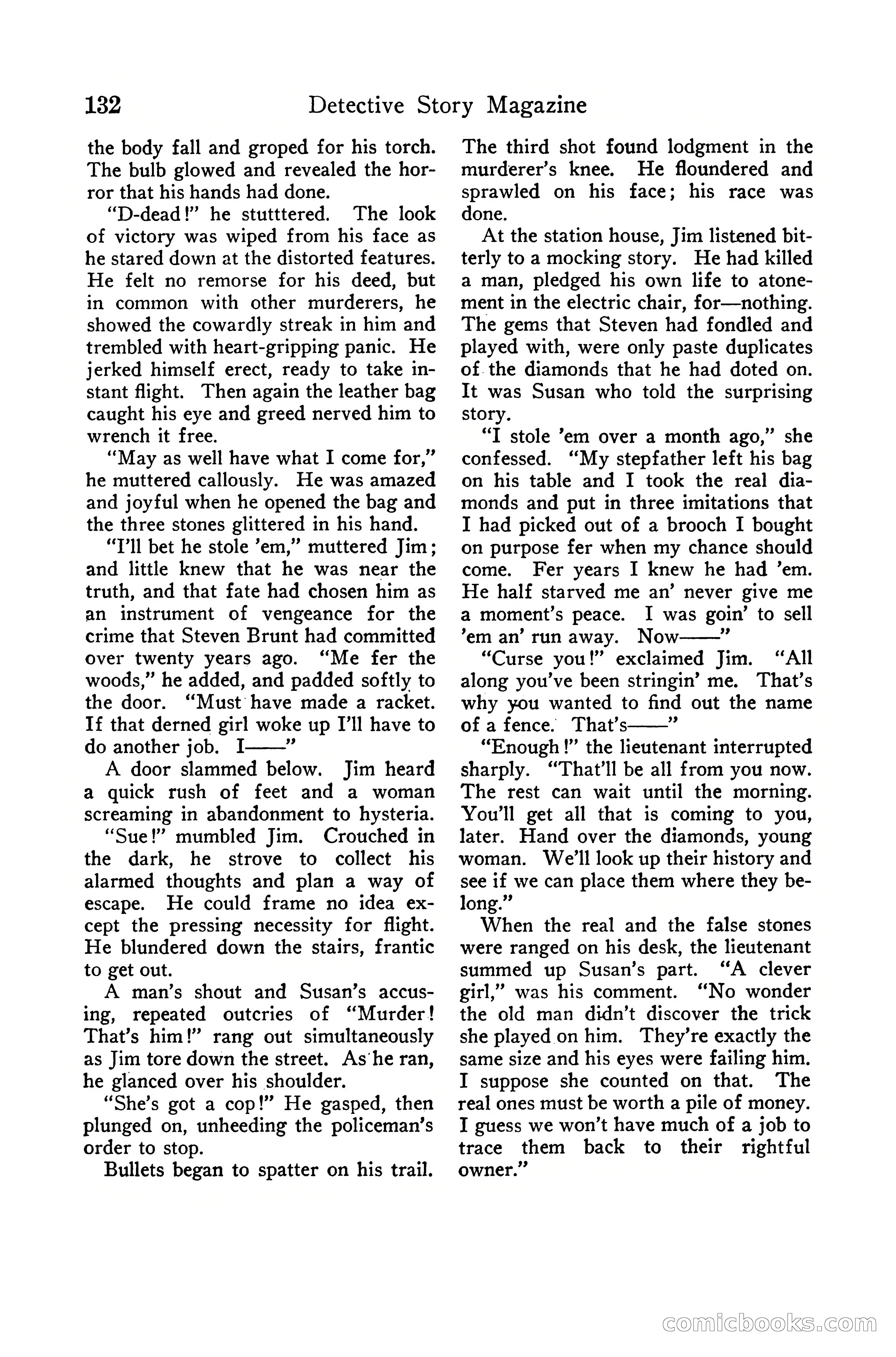 Detective Story Magazine, December 10, 1918 — page 134 of 164