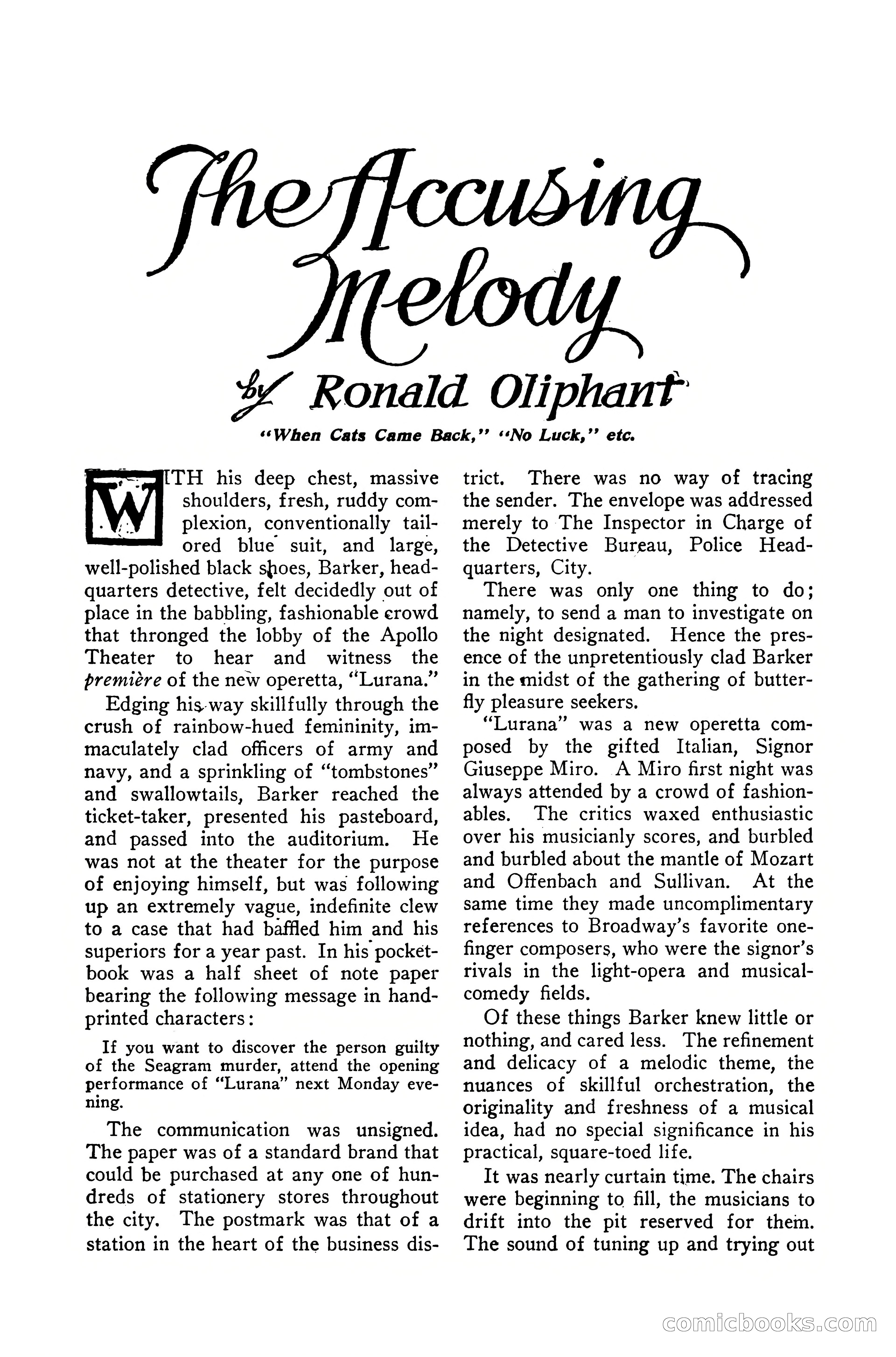 Detective Story Magazine, December 10, 1918 — page 135 of 164