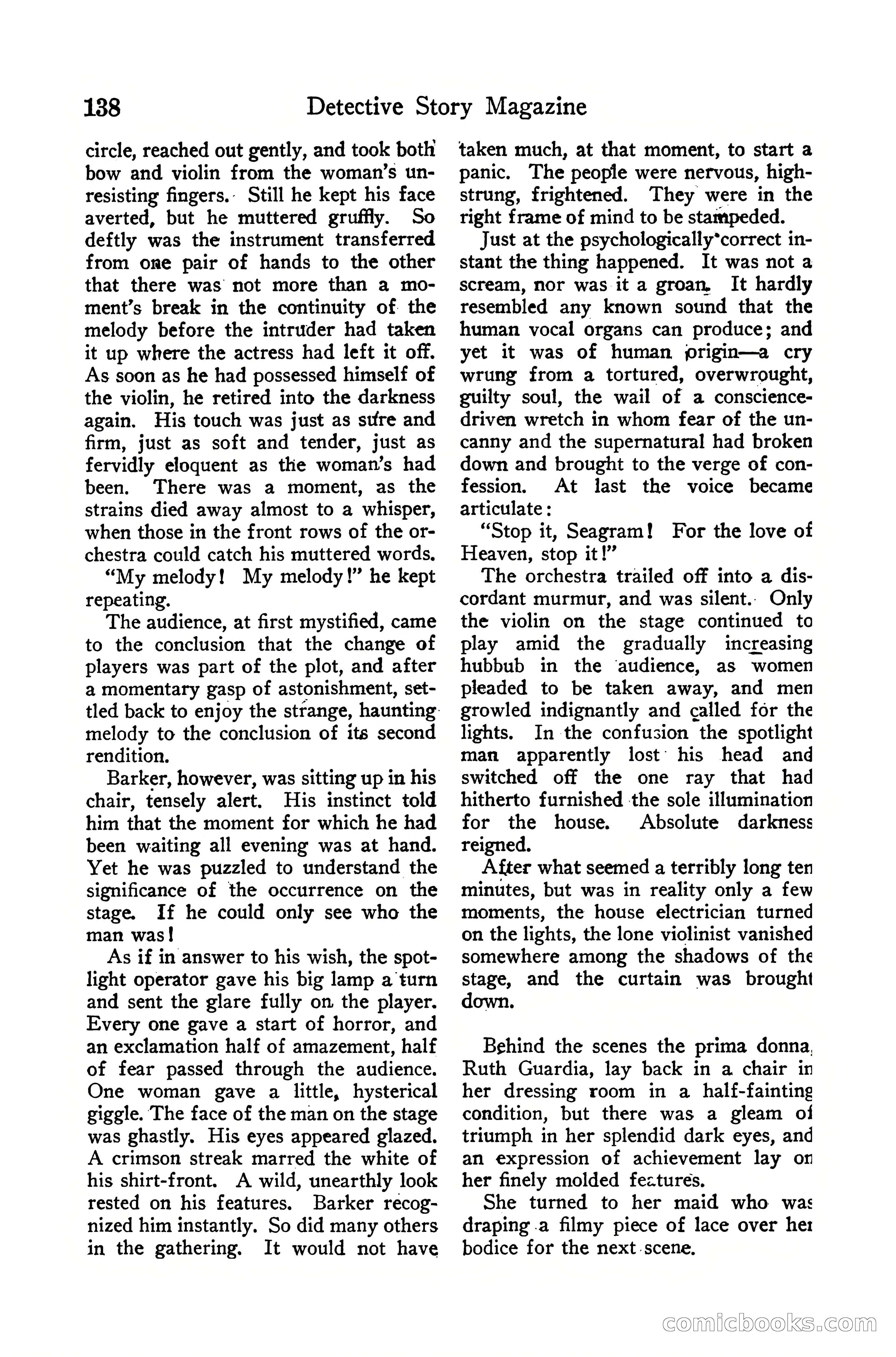 Detective Story Magazine, December 10, 1918 — page 140 of 164