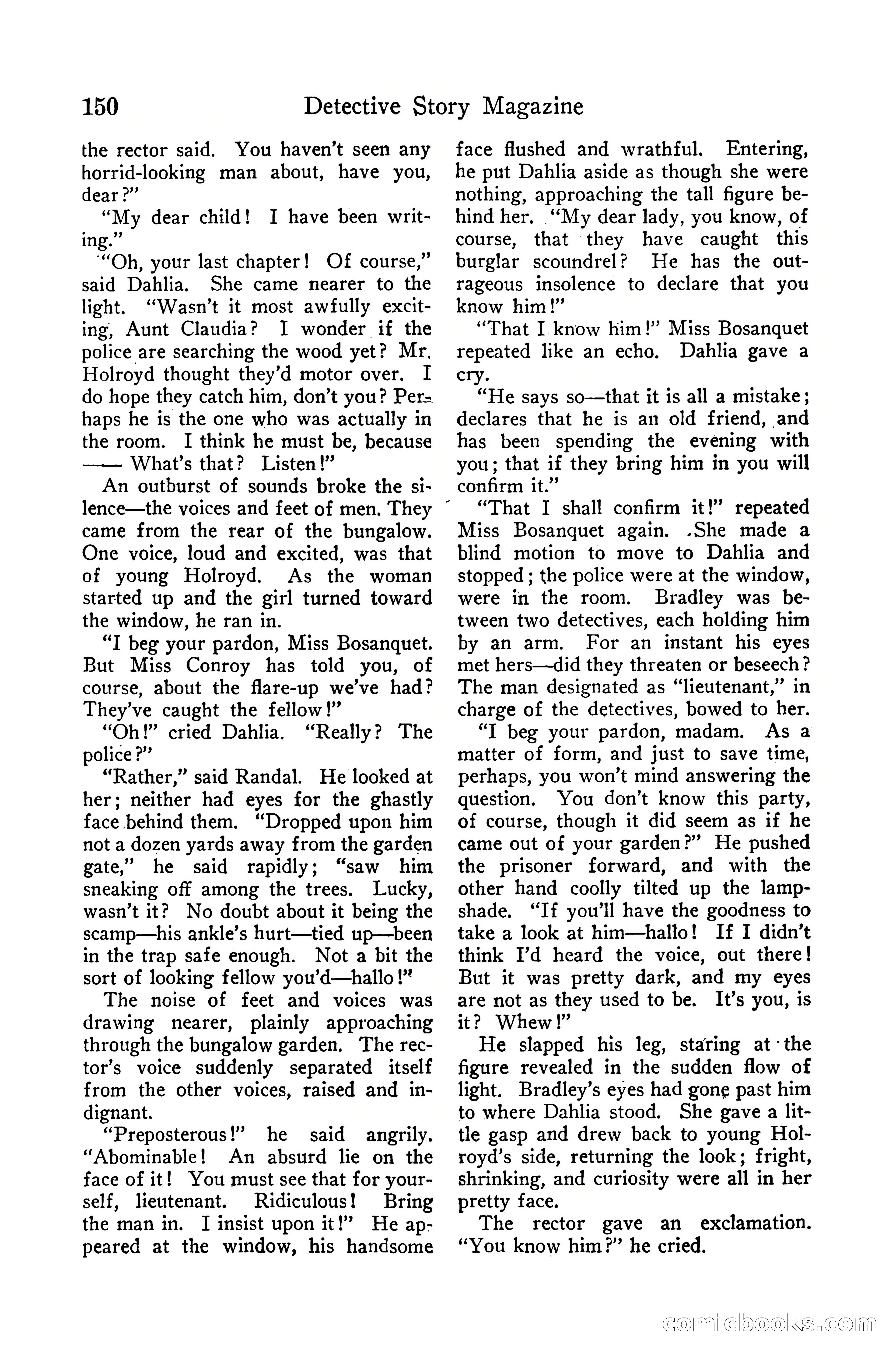 Detective Story Magazine, December 10, 1918 — page 152 of 164