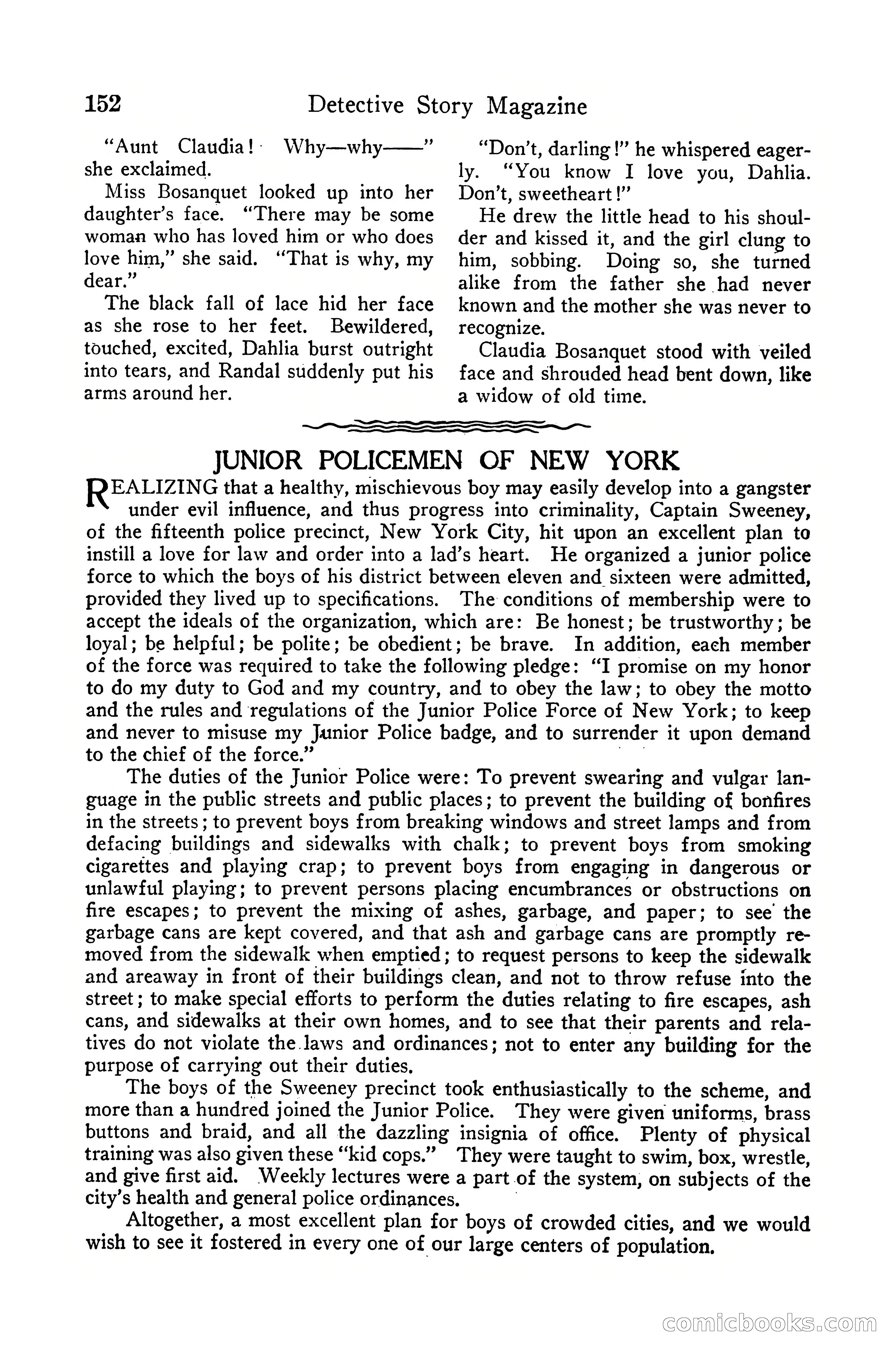 Detective Story Magazine, December 10, 1918 — page 154 of 164