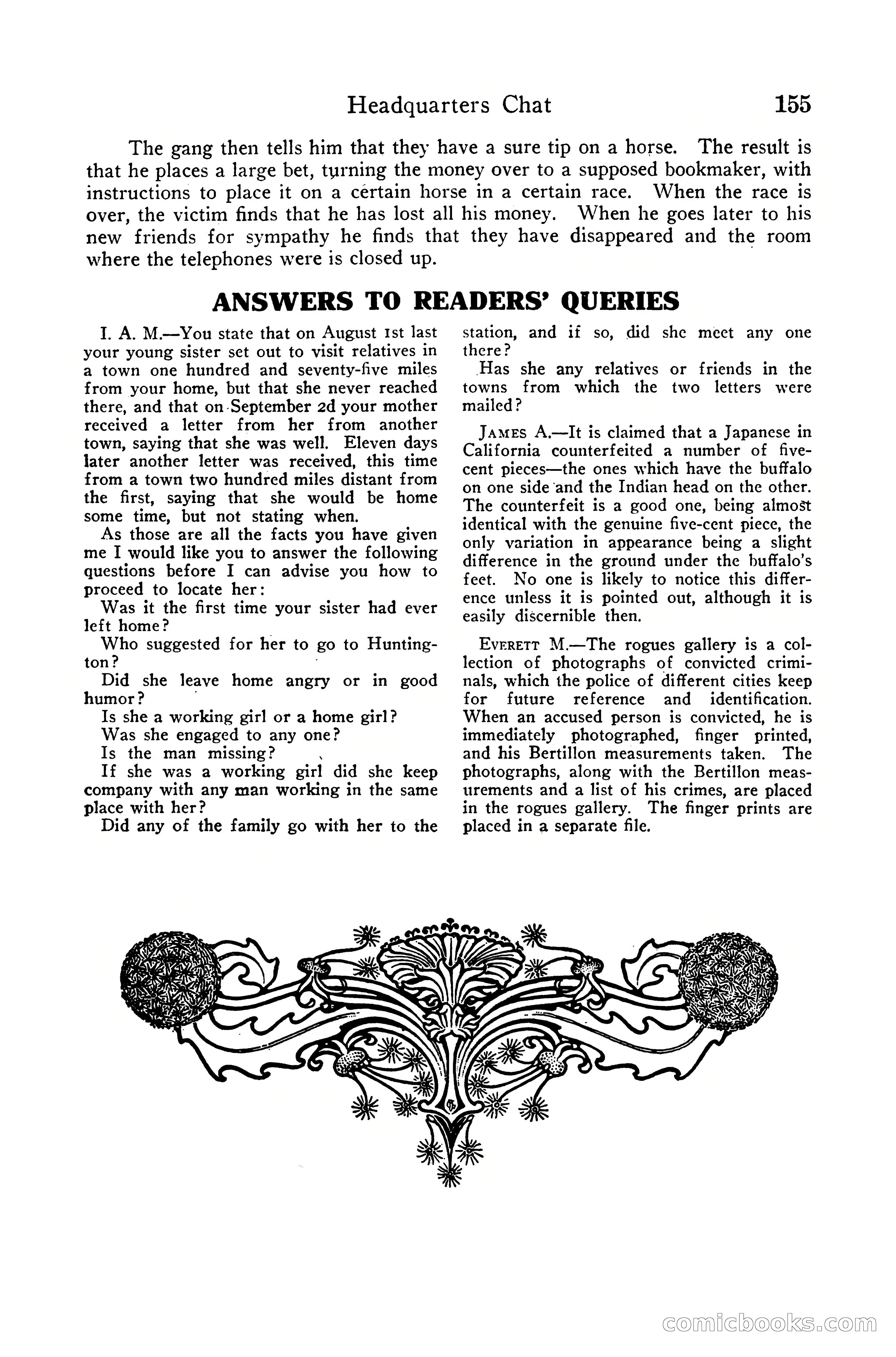 Detective Story Magazine, December 10, 1918 — page 157 of 164