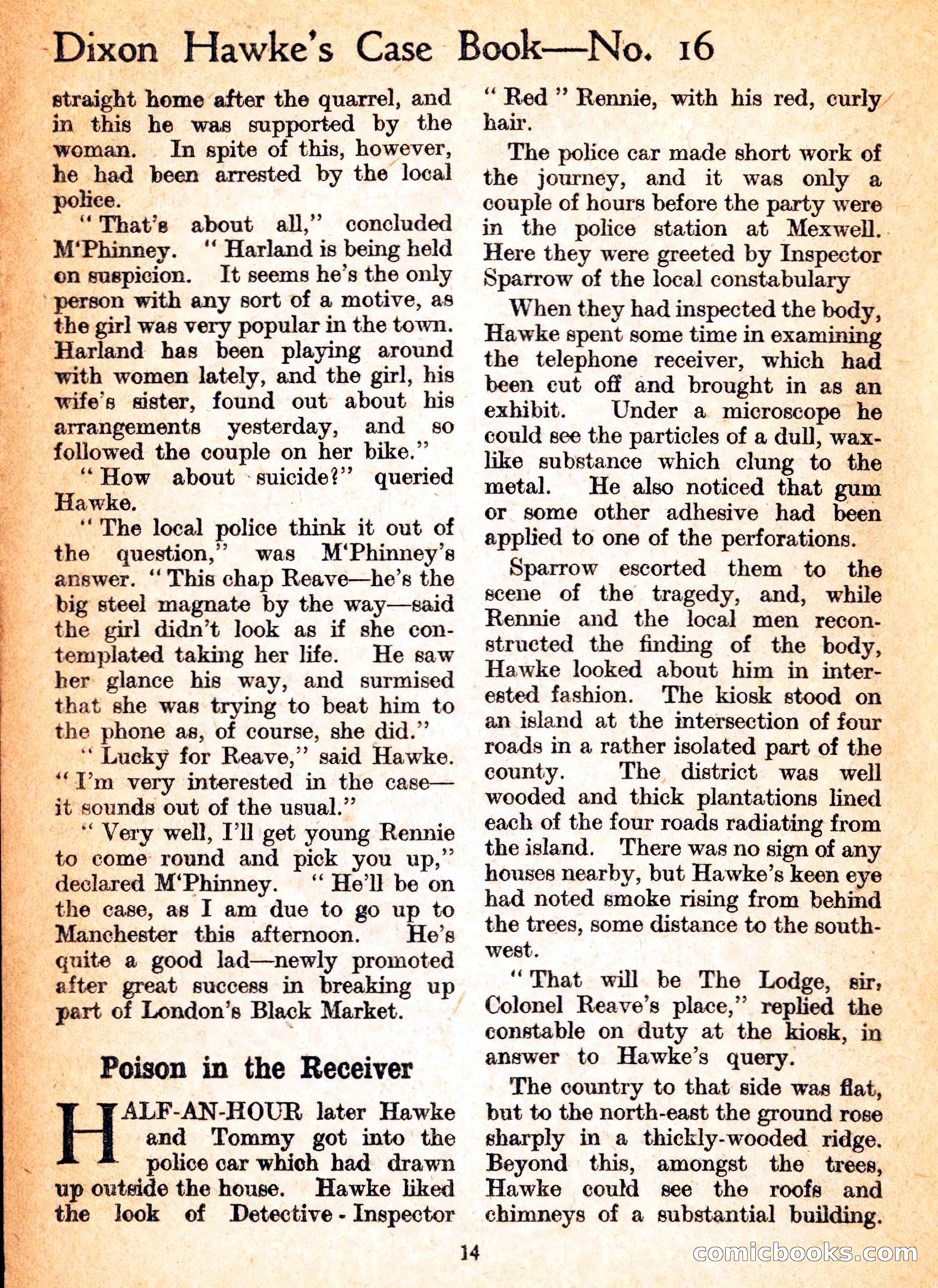 Dixon Hawke's Case Book No. 16 — page 16 of 164