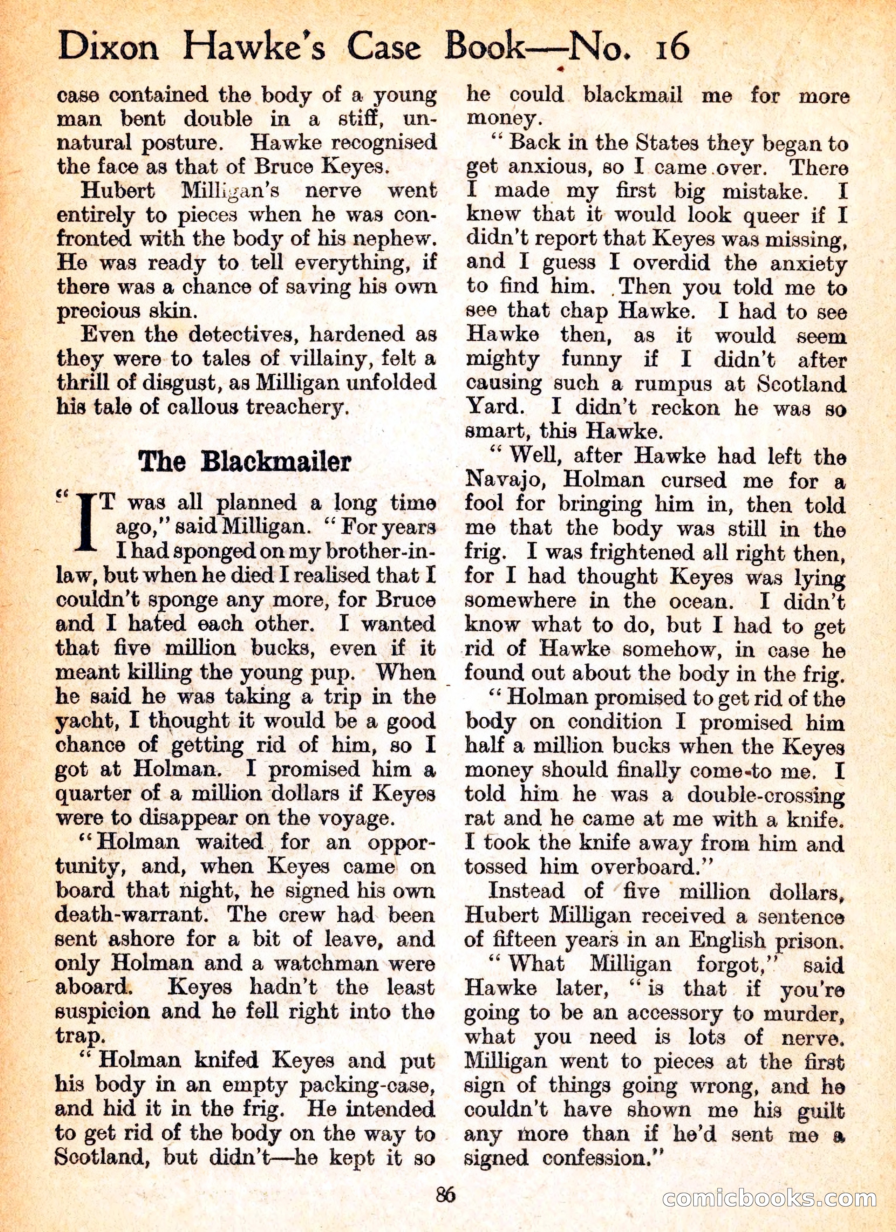 Dixon Hawke's Case Book No. 16 — page 88 of 164