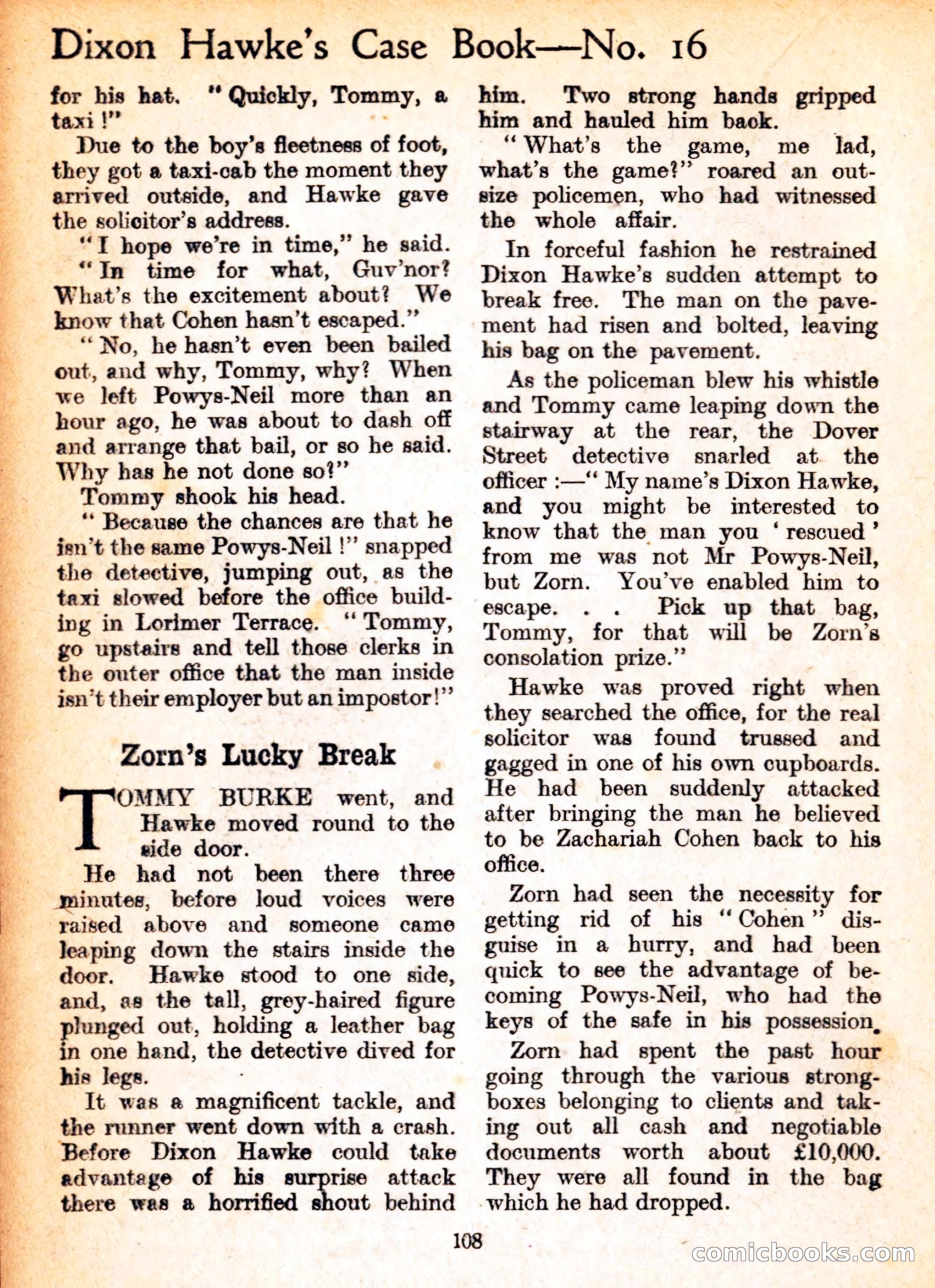 Dixon Hawke's Case Book No. 16 — page 110 of 164