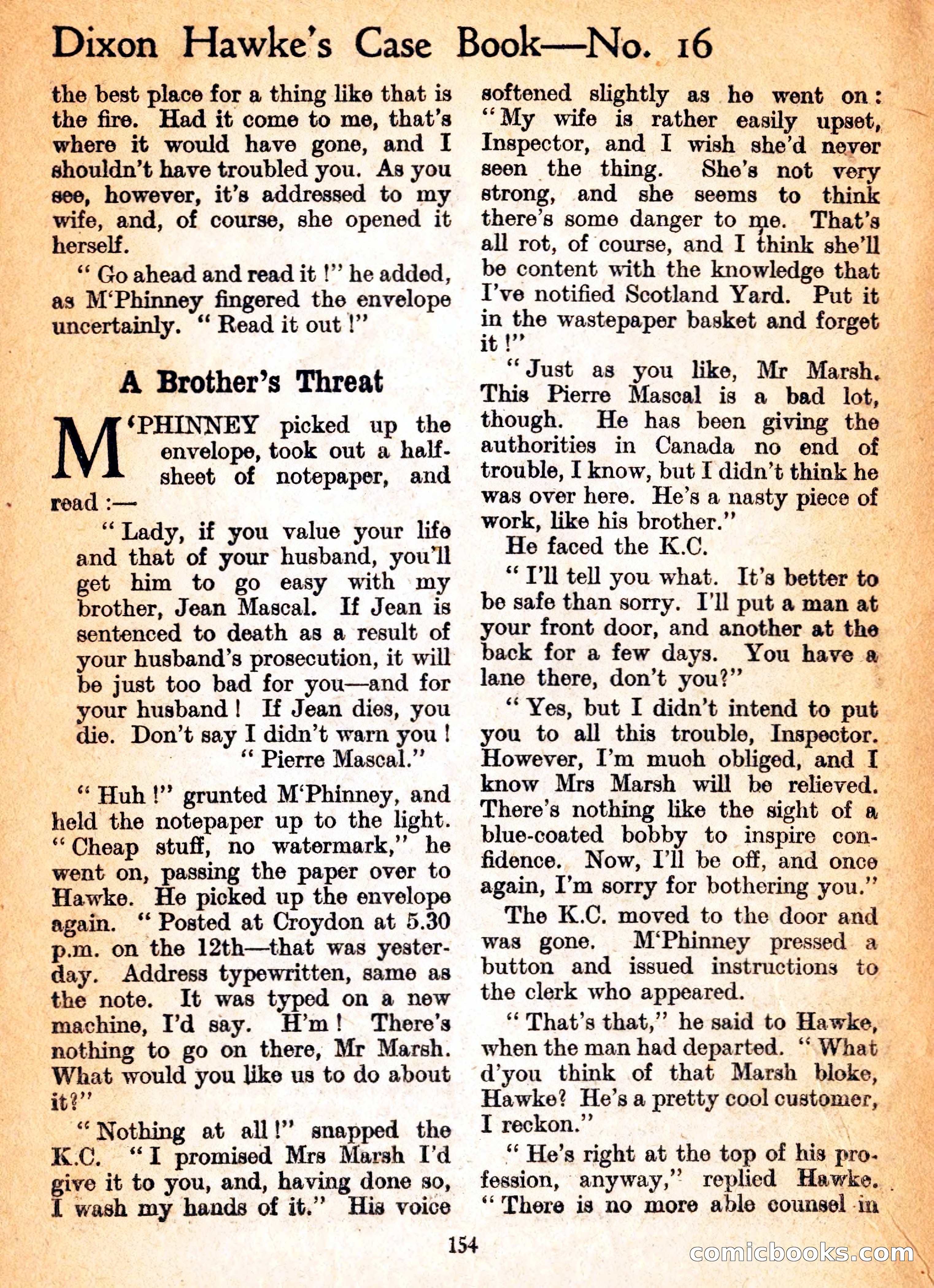 Dixon Hawke's Case Book No. 16 — page 156 of 164