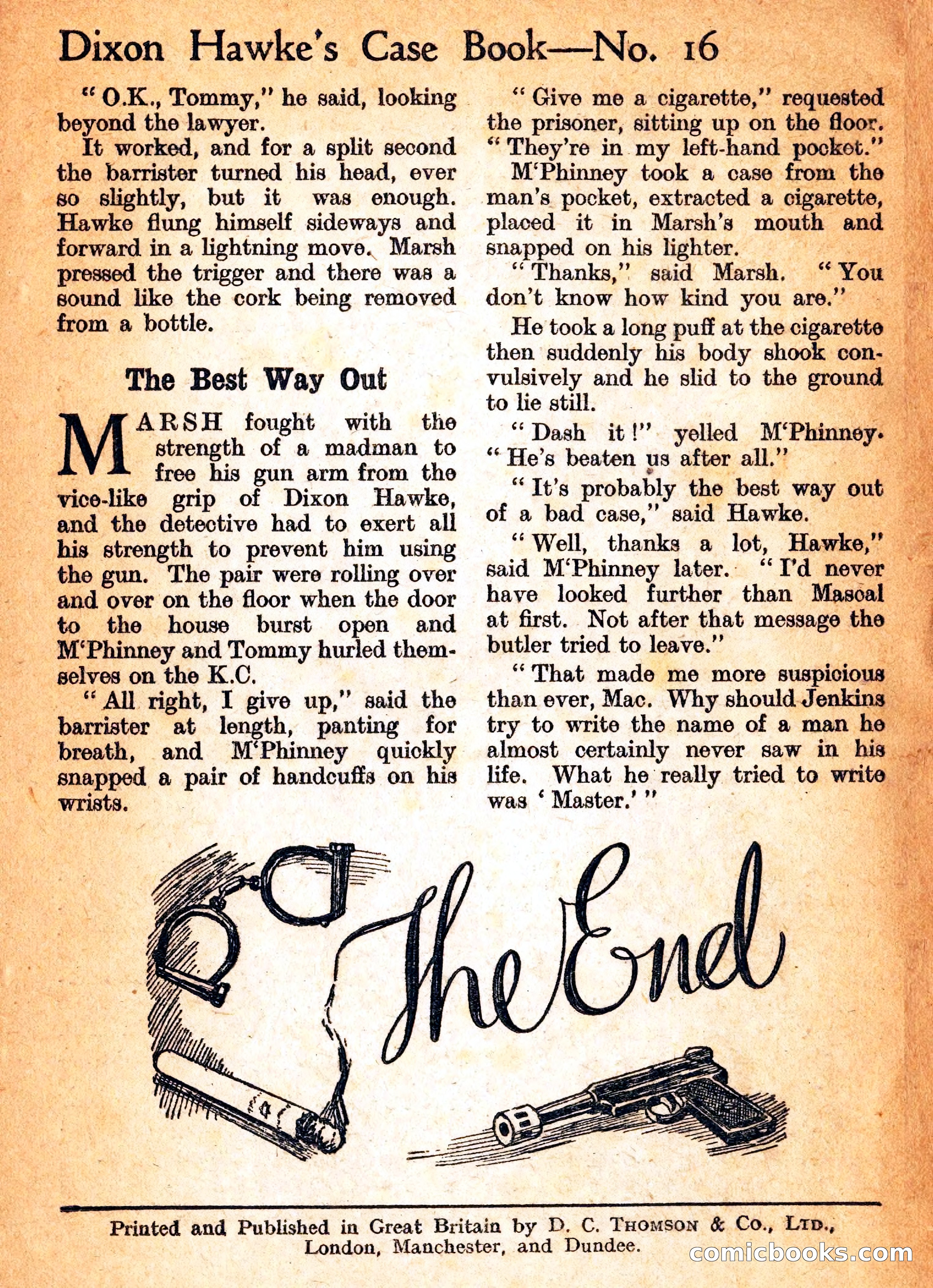 Dixon Hawke's Case Book No. 16 — page 162 of 164