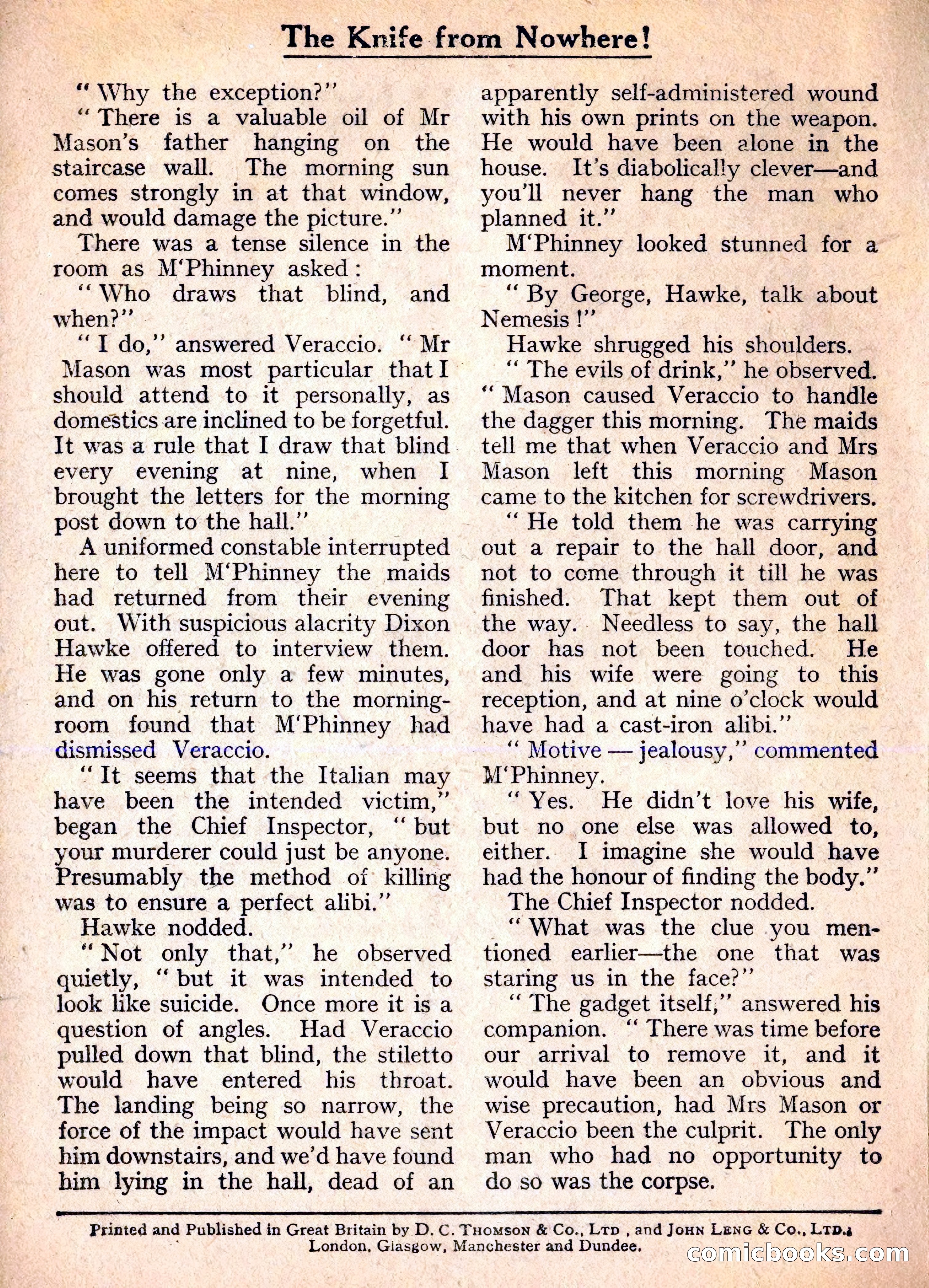 Dixon Hawke's Case Book No. 20 — page 161 of 162