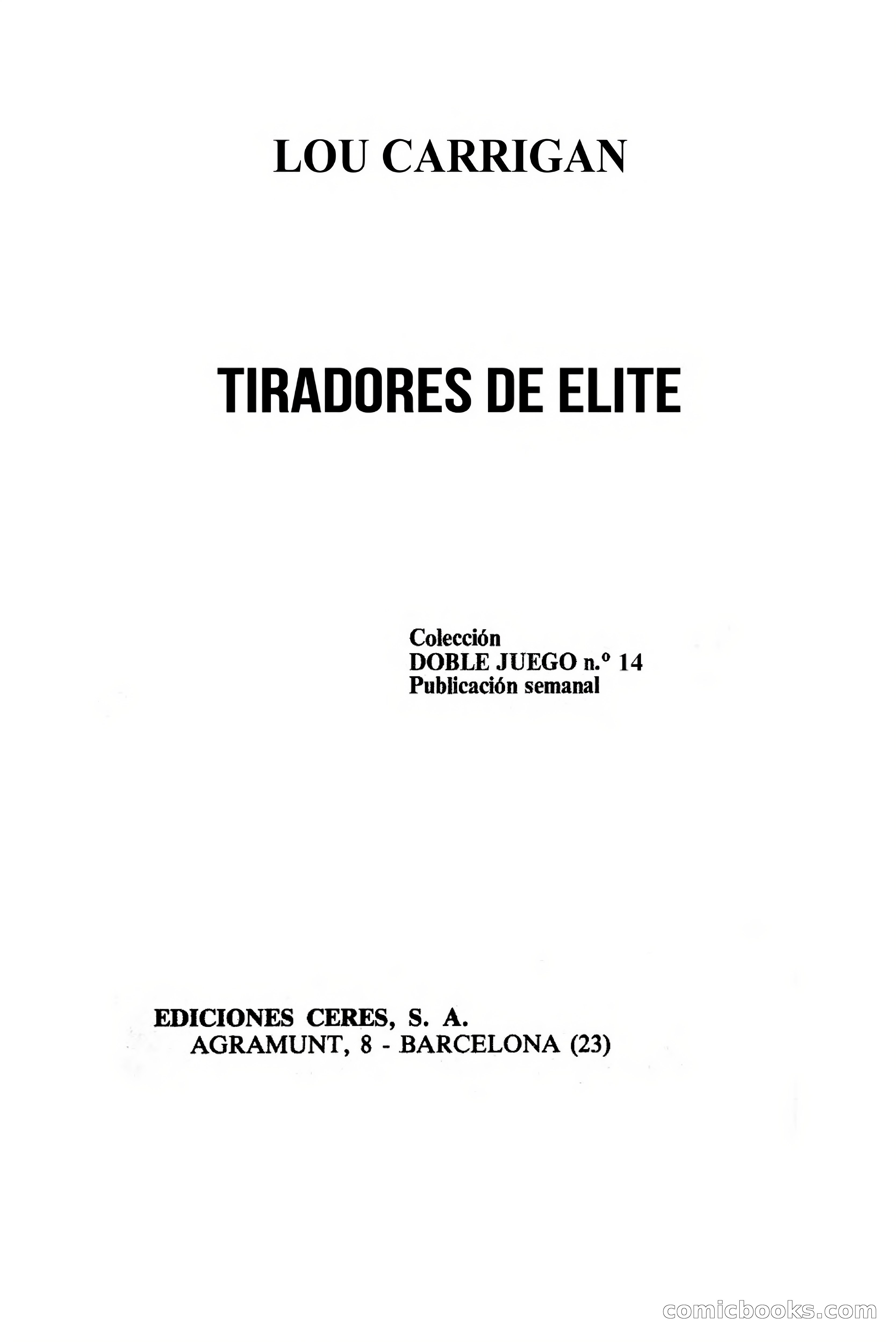 Tiradores de élite (Elite Sharpshooters) — page 3 of 81