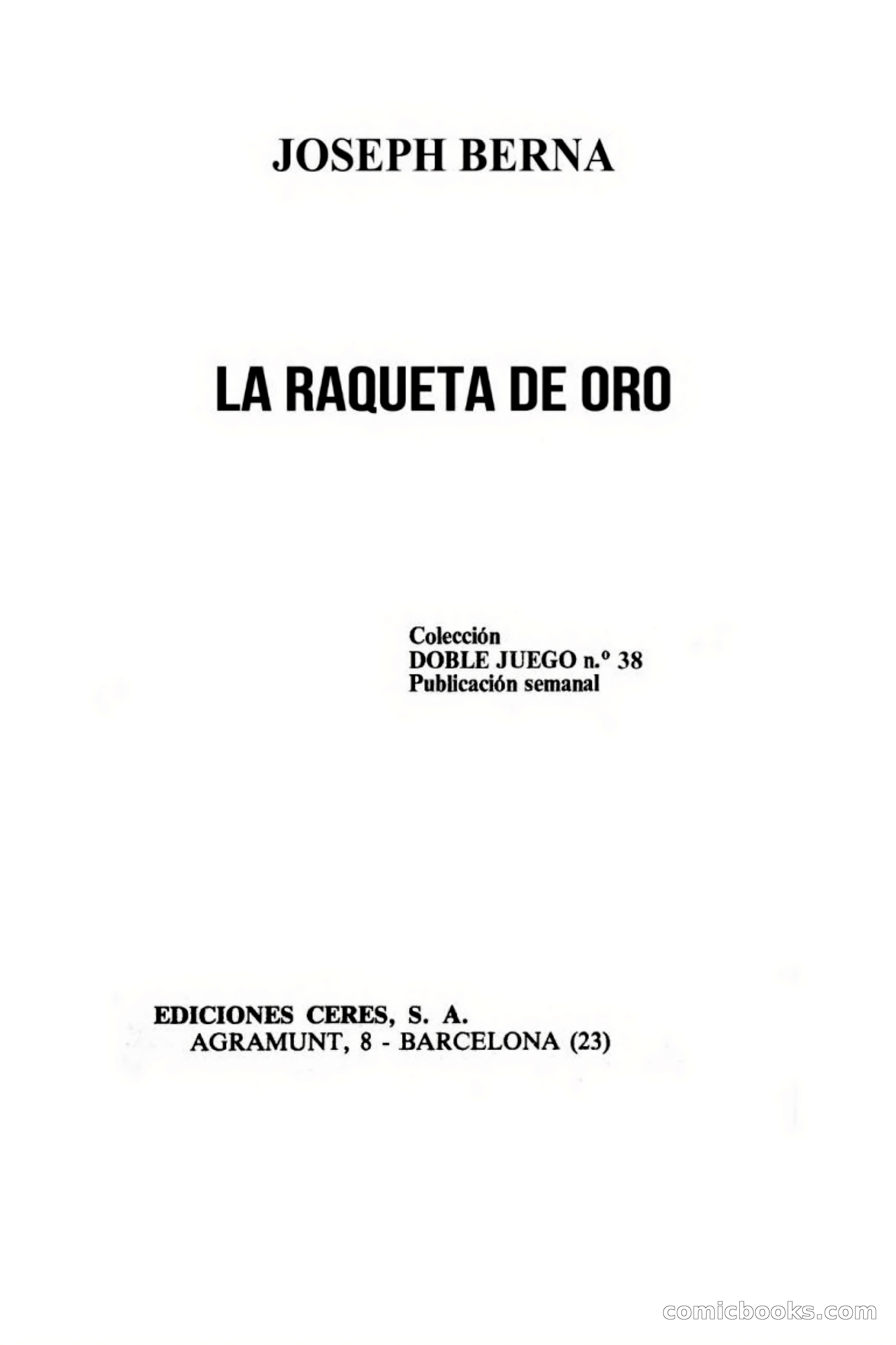 La raqueta de oro — page 3 of 65