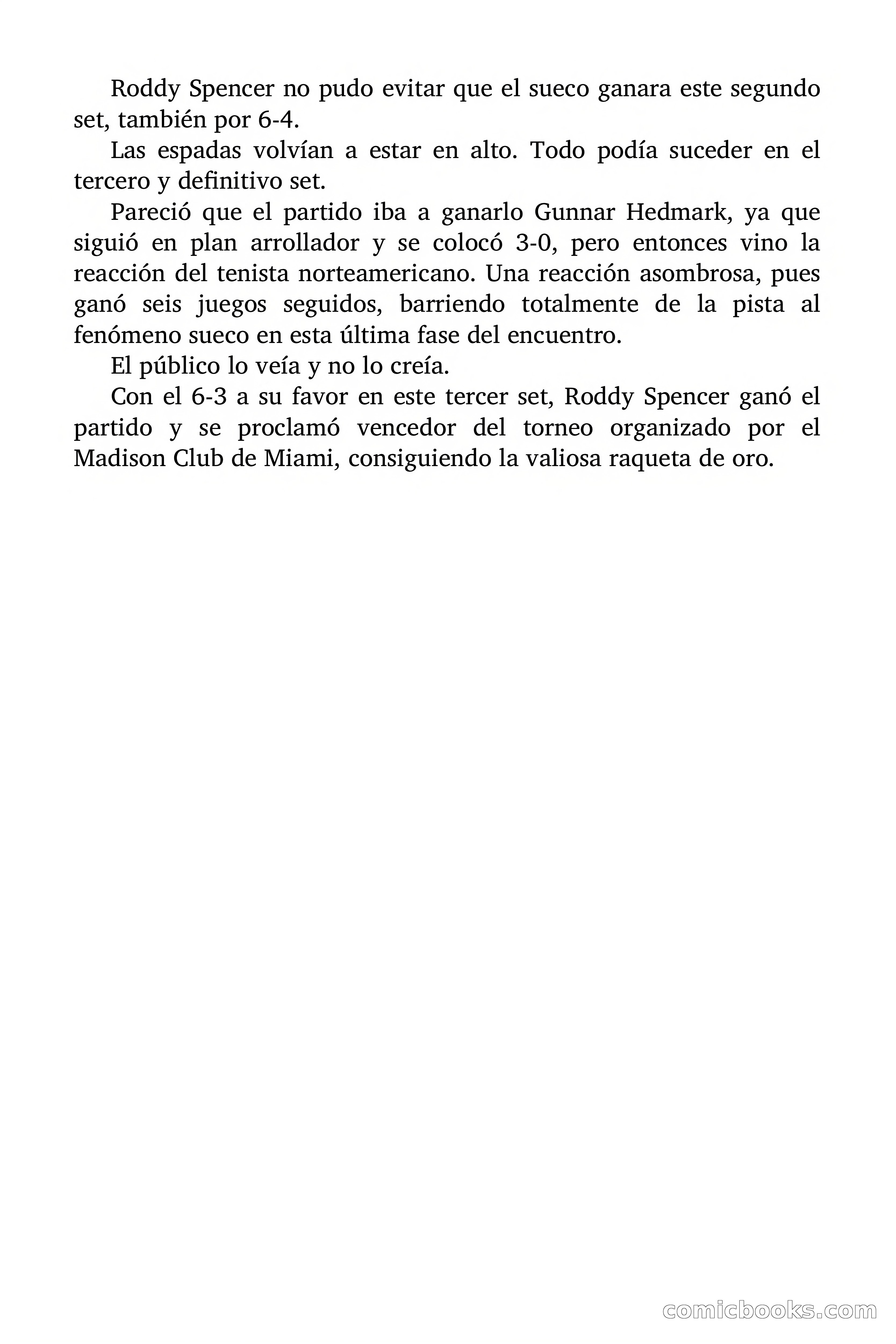 La raqueta de oro — page 62 of 65