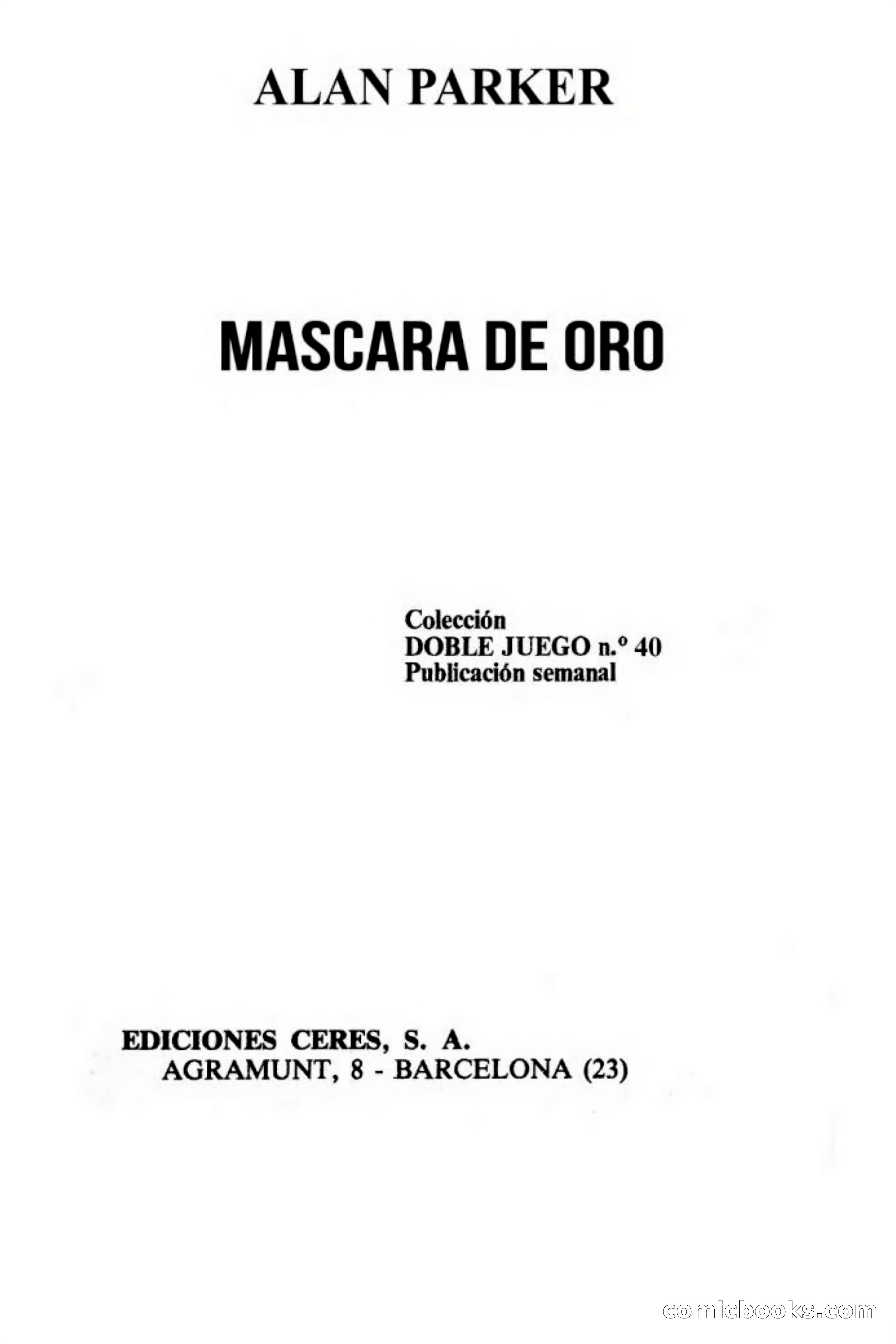 Máscara de oro — page 3 of 69