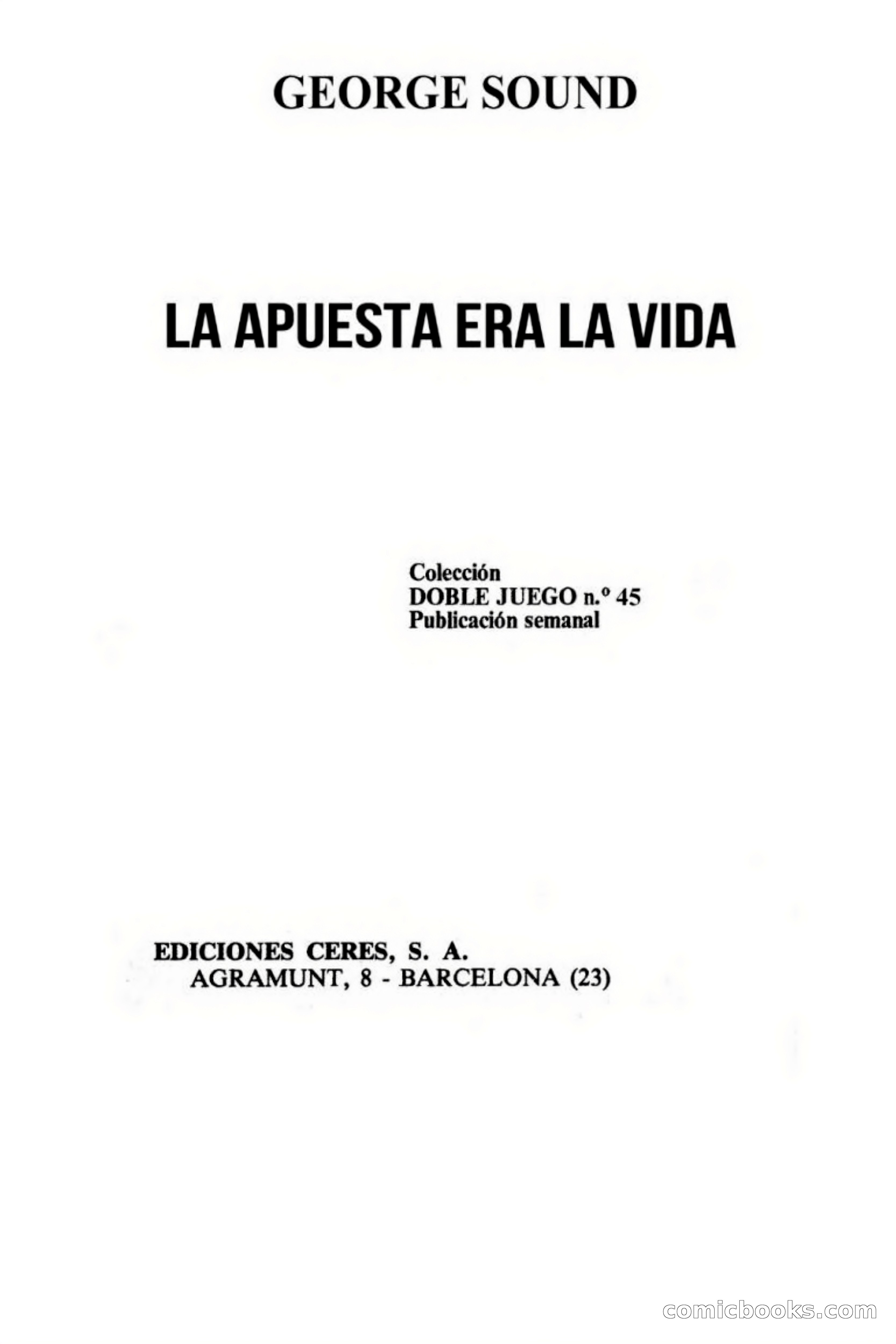 La apuesta era la vida — page 4 of 64