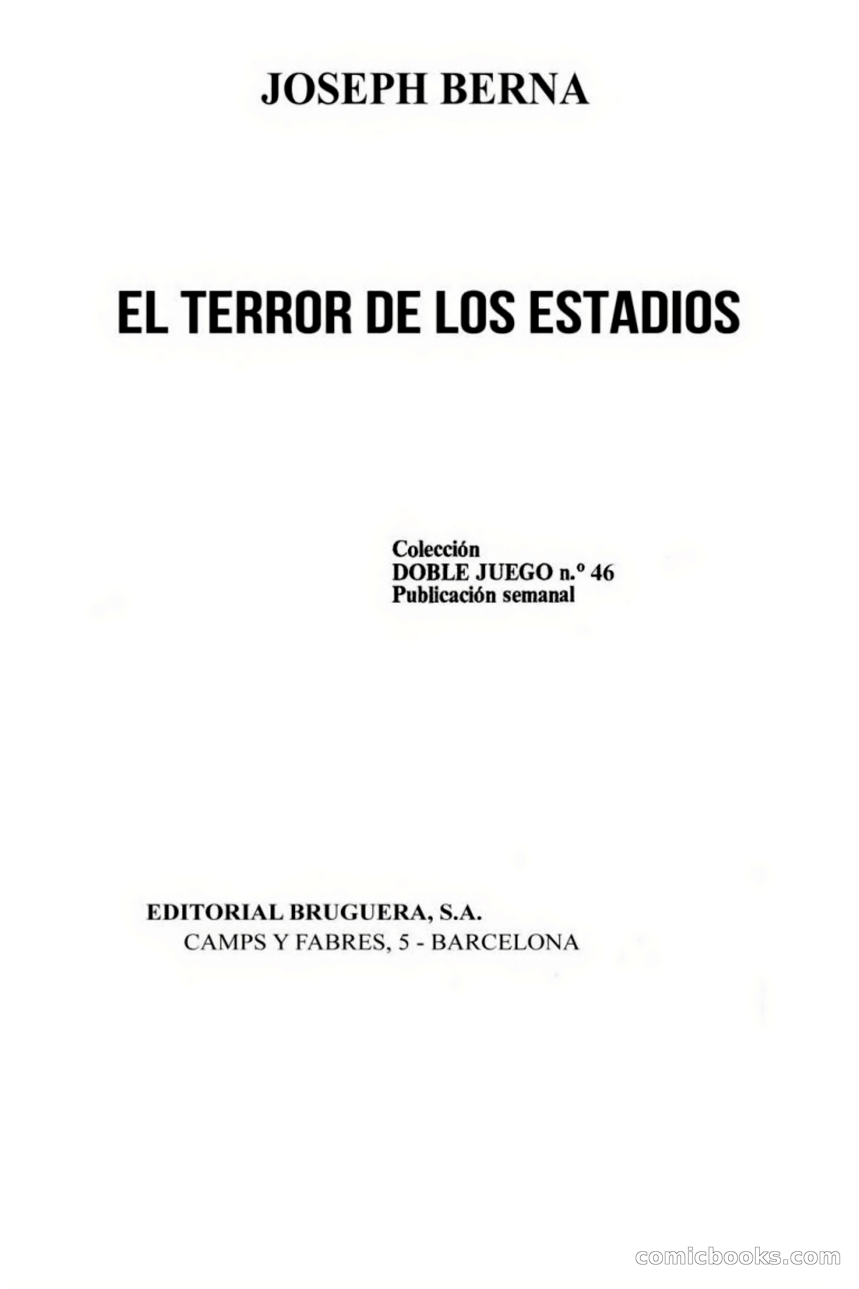 El Terror de los Estadios — page 3 of 62