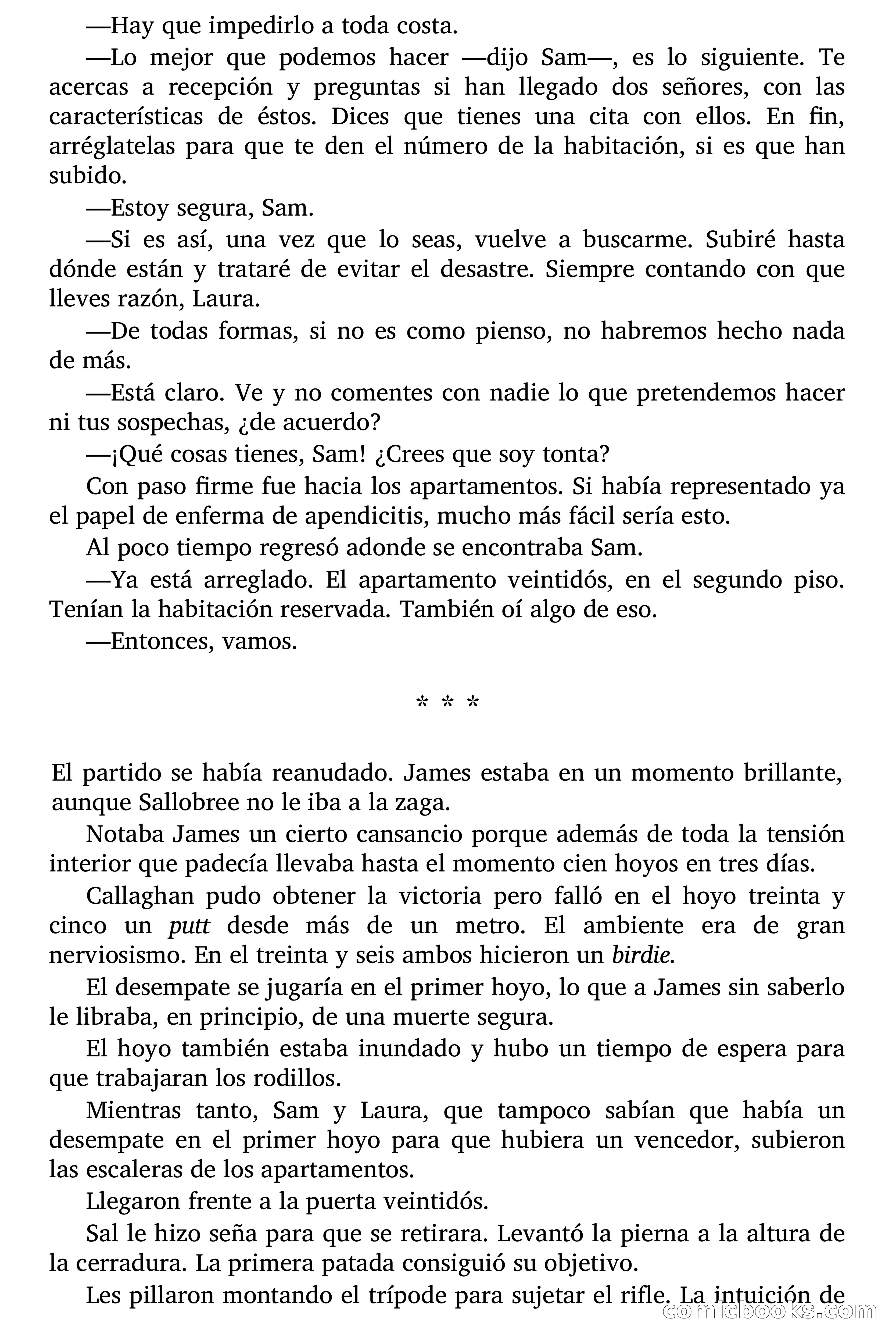 Ocho bajo par (Eight Under Par) — page 56 of 63