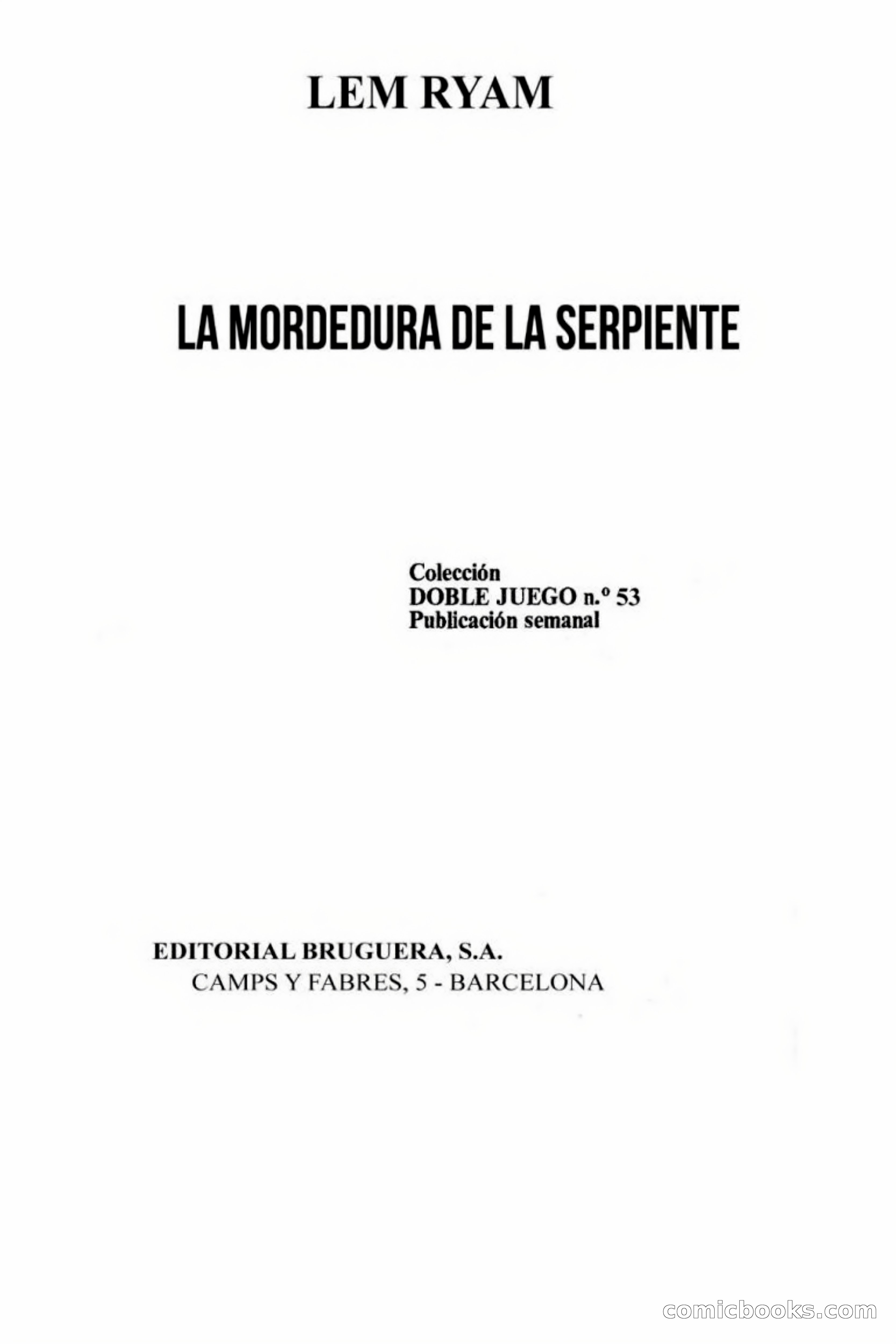La mordedura de la serpiente — page 4 of 65