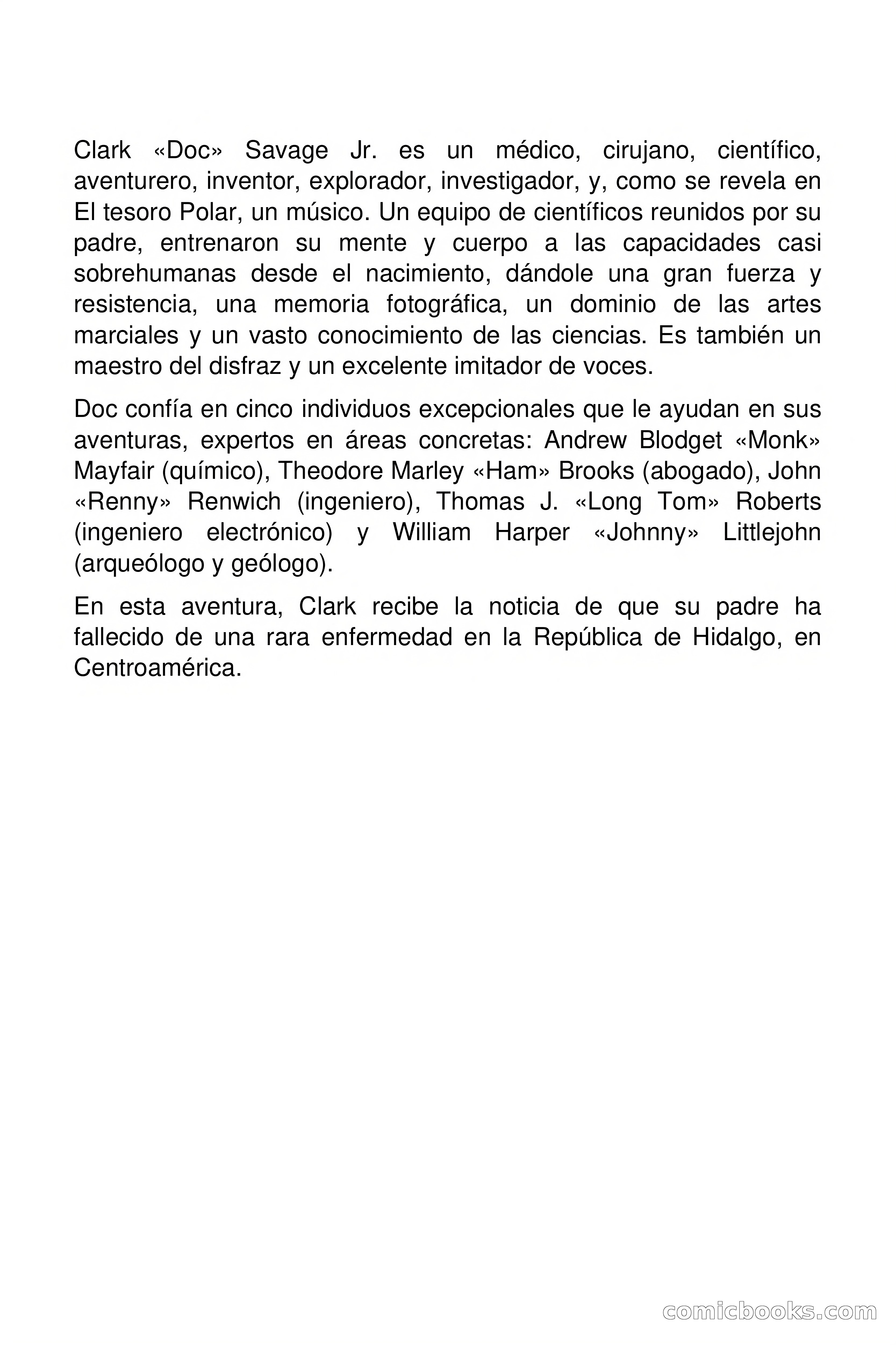 Doc Savage: El hombre de bronce — page 2 of 169
