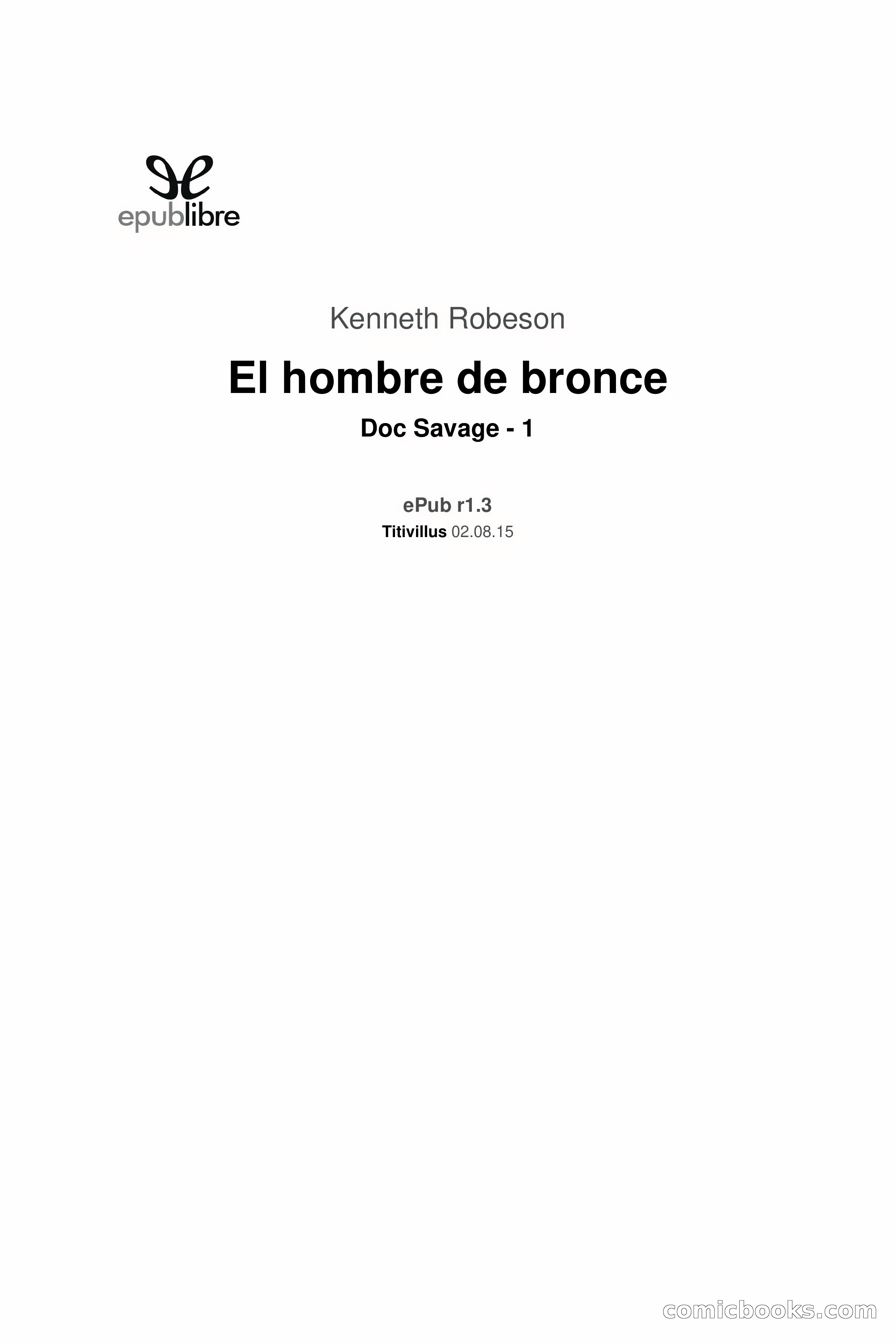 Doc Savage: El hombre de bronce — page 3 of 169