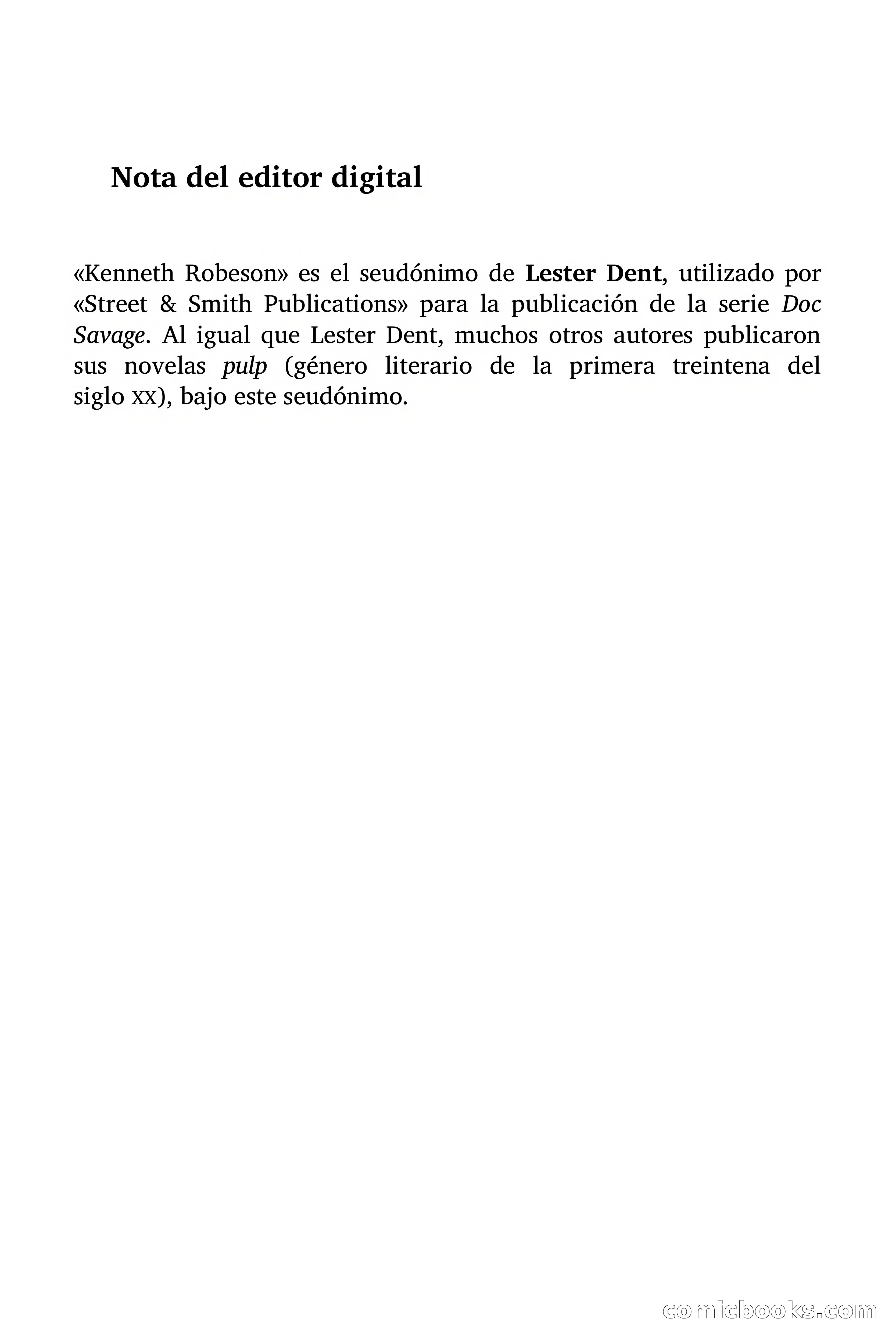 Doc Savage: El hombre de bronce — page 5 of 169