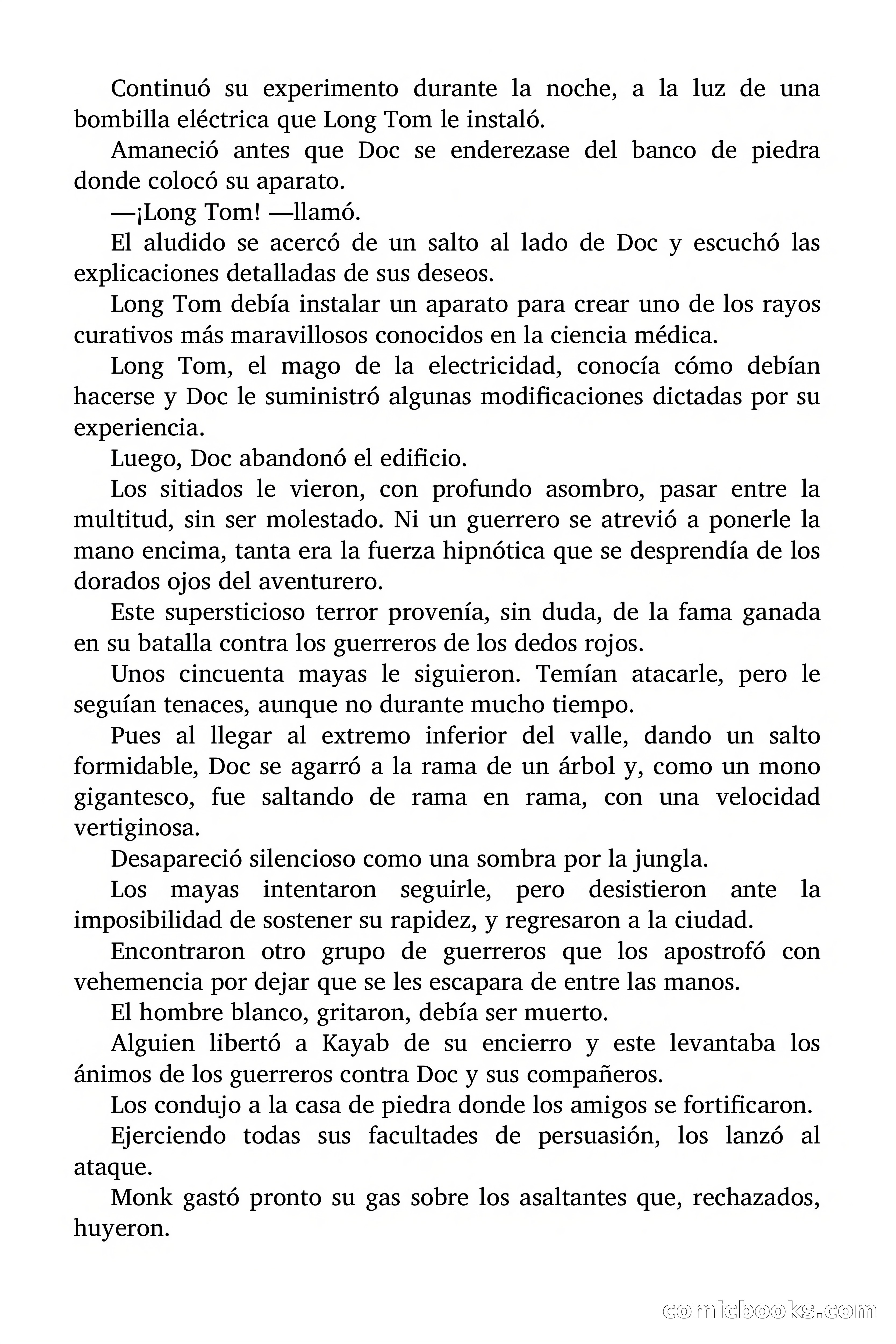 Doc Savage: El hombre de bronce — page 136 of 169