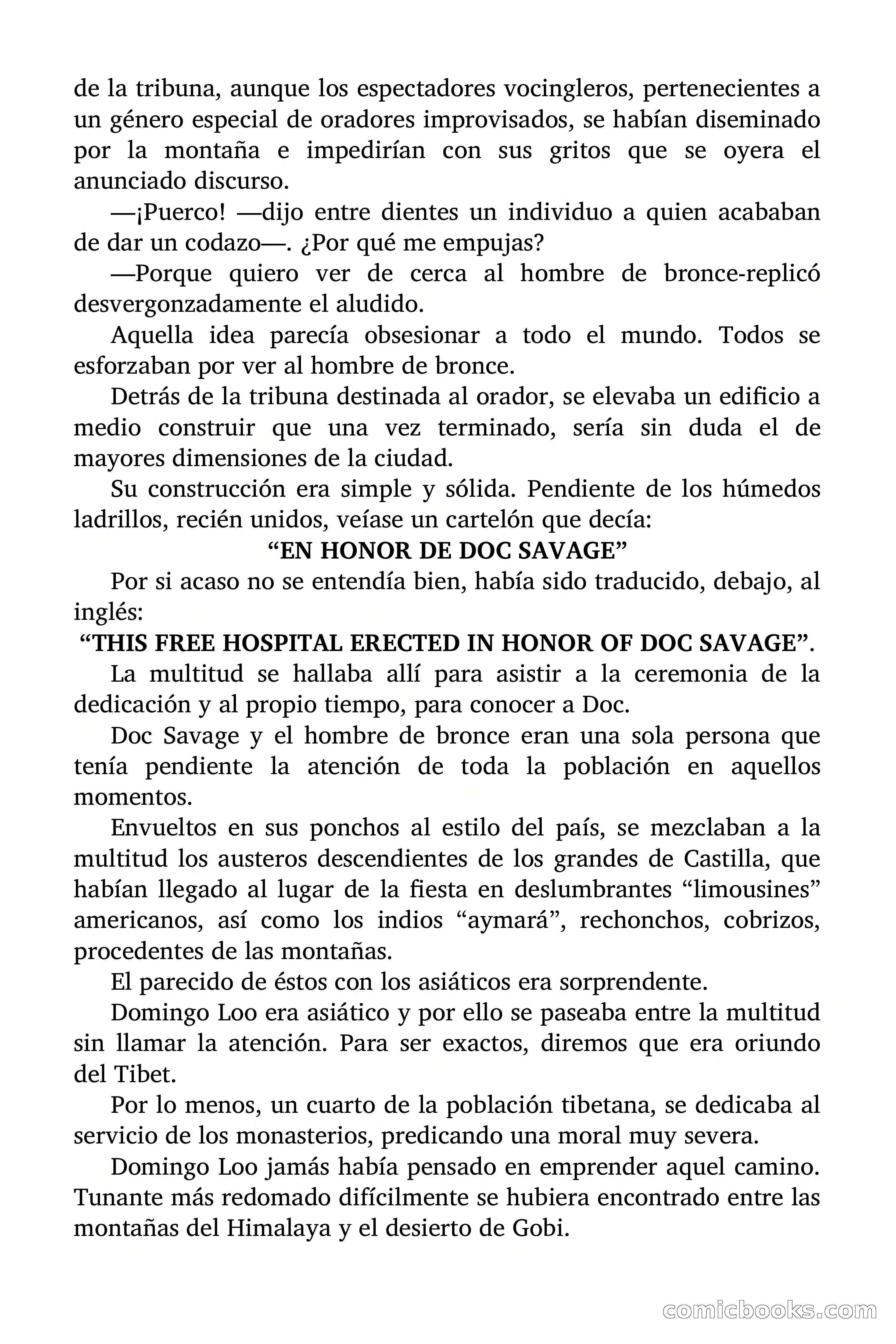 Doc Savage Magazine, 'Locura Azul' — page 4 of 175