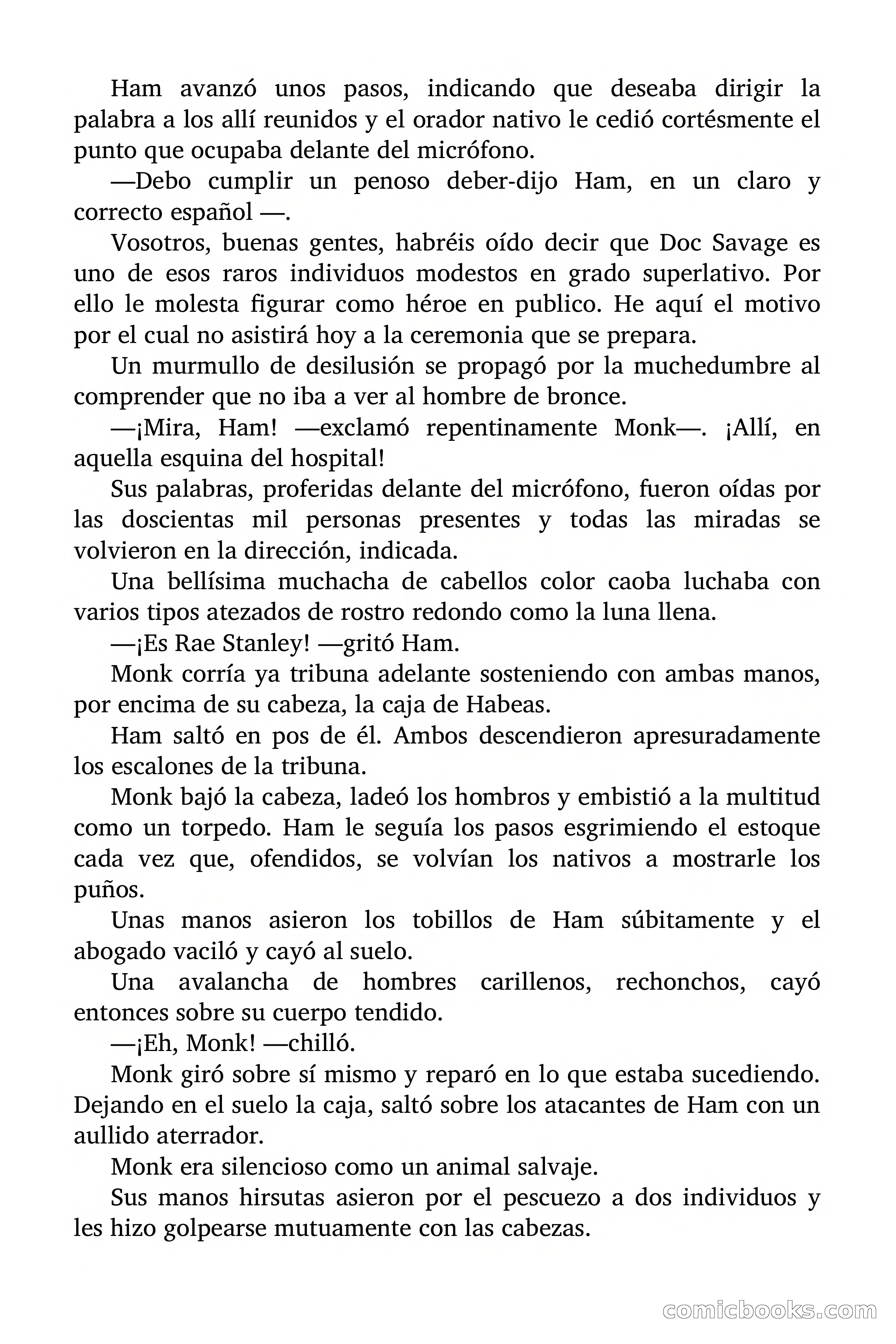 Doc Savage Magazine, 'Locura Azul' — page 15 of 175