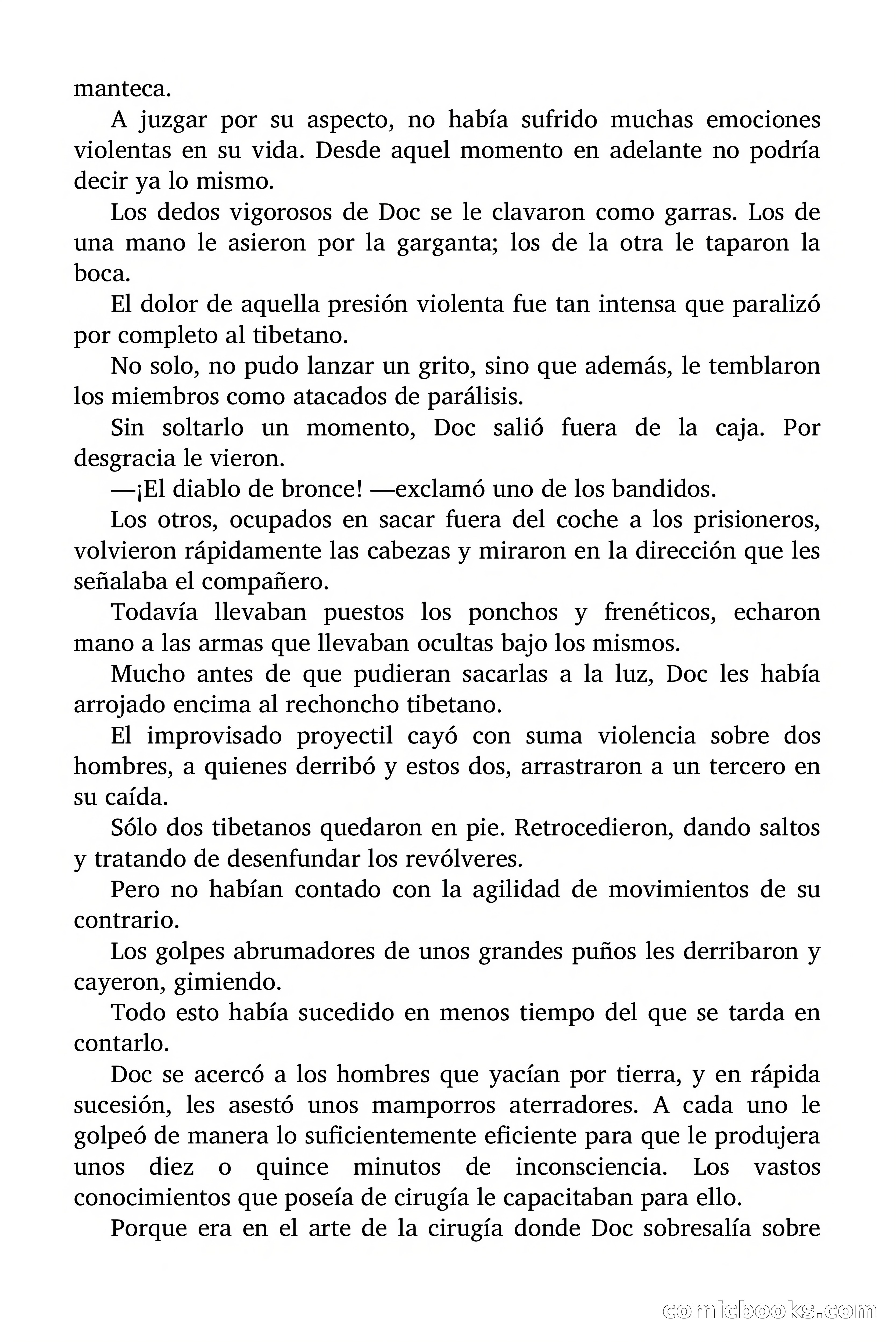 Doc Savage Magazine, 'Locura Azul' — page 25 of 175