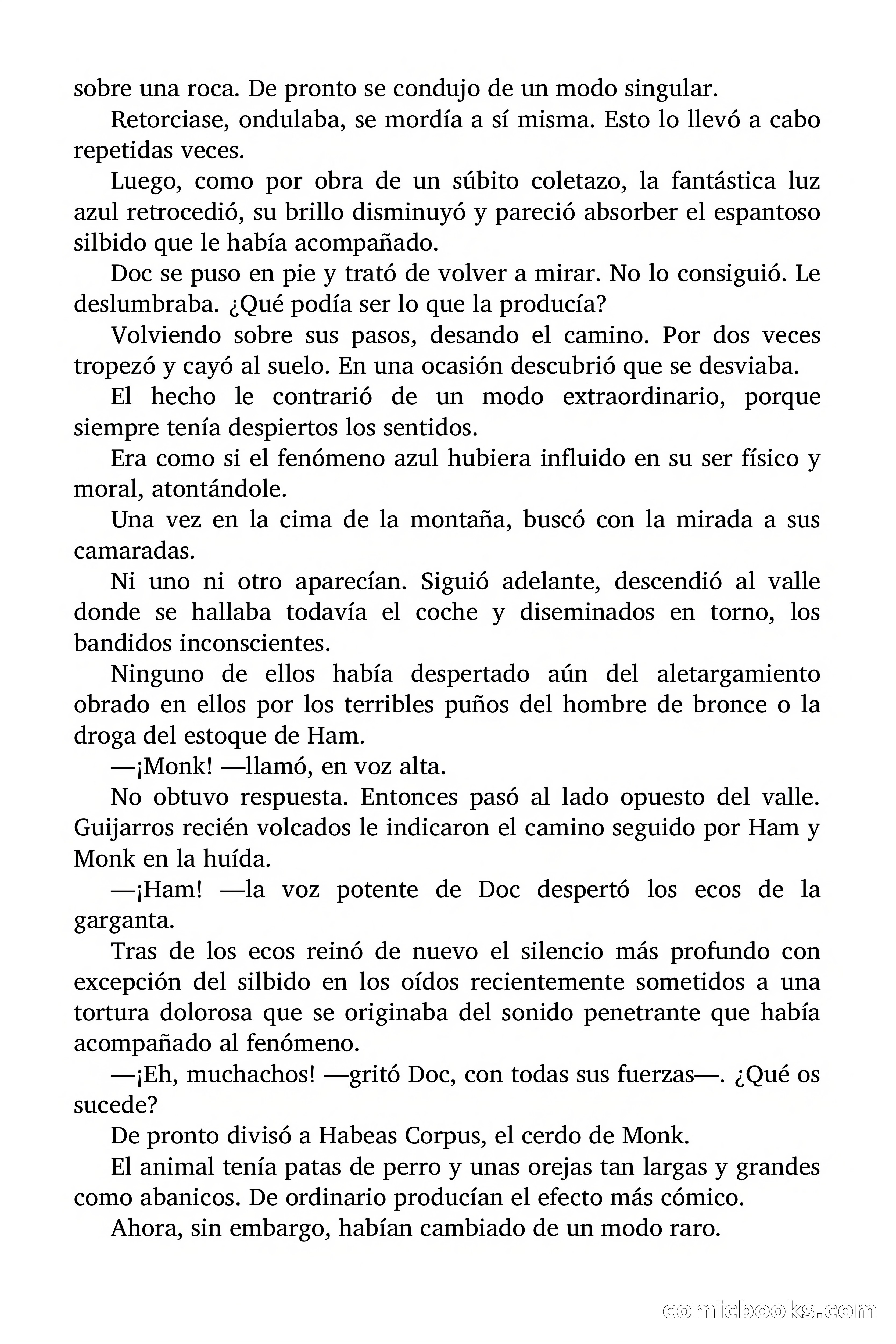 Doc Savage Magazine, 'Locura Azul' — page 30 of 175