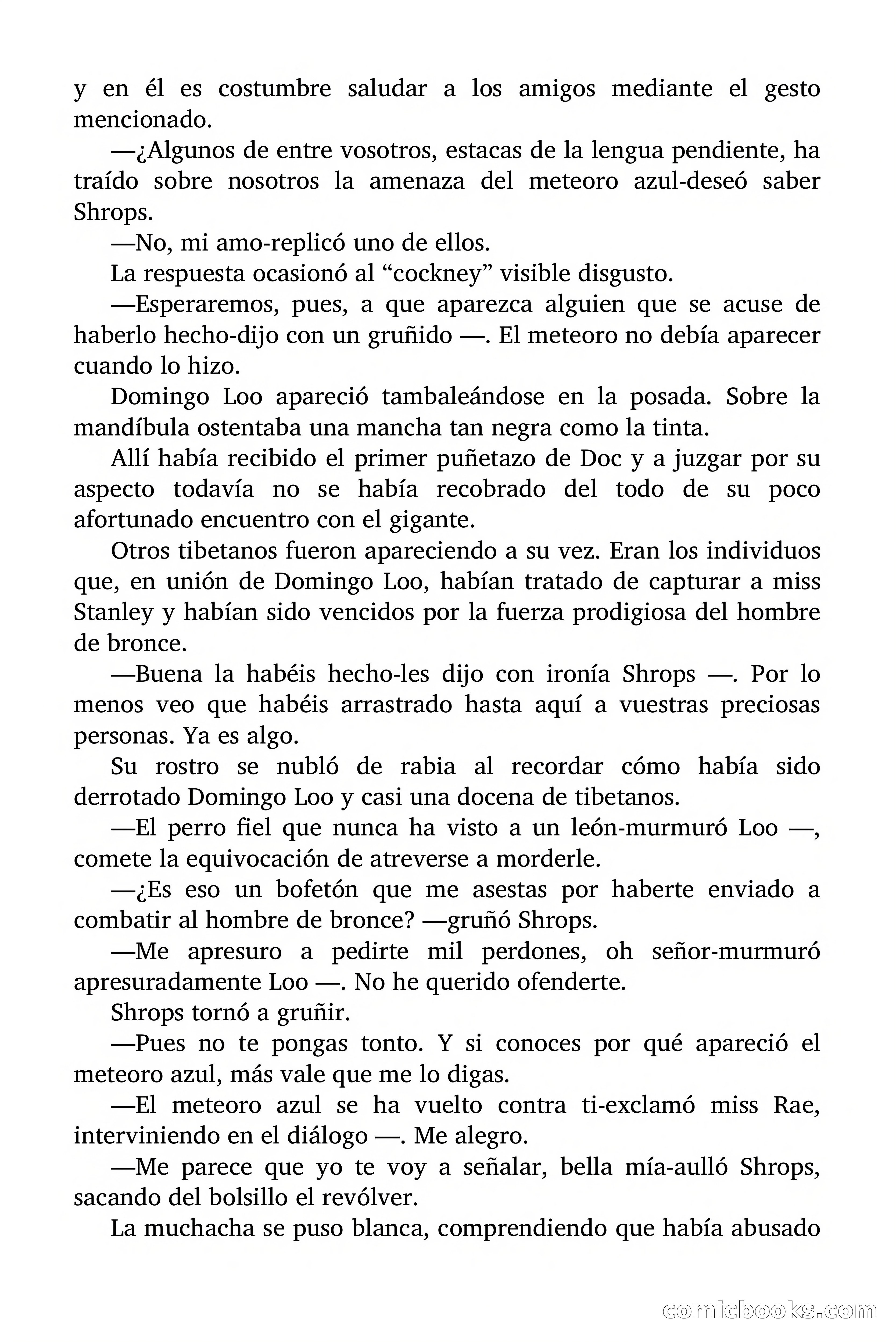 Doc Savage Magazine, 'Locura Azul' — page 37 of 175